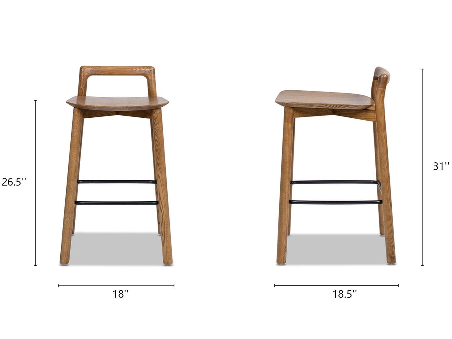 Jennifer Taylor Home Sven Bar Height Bar Stool, , large