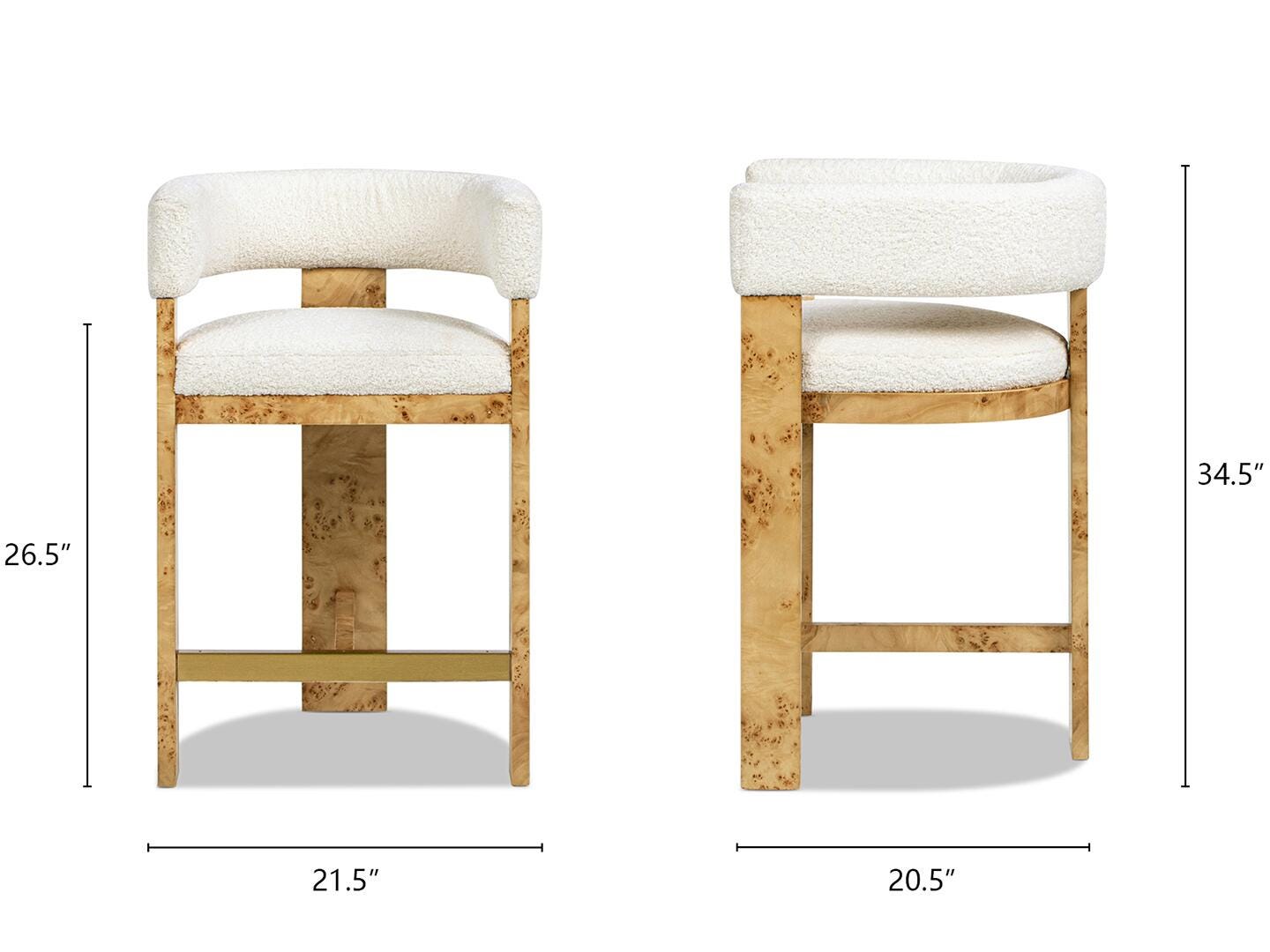 Jennifer Taylor Home Vavona Bar Height Bar Stool, , large