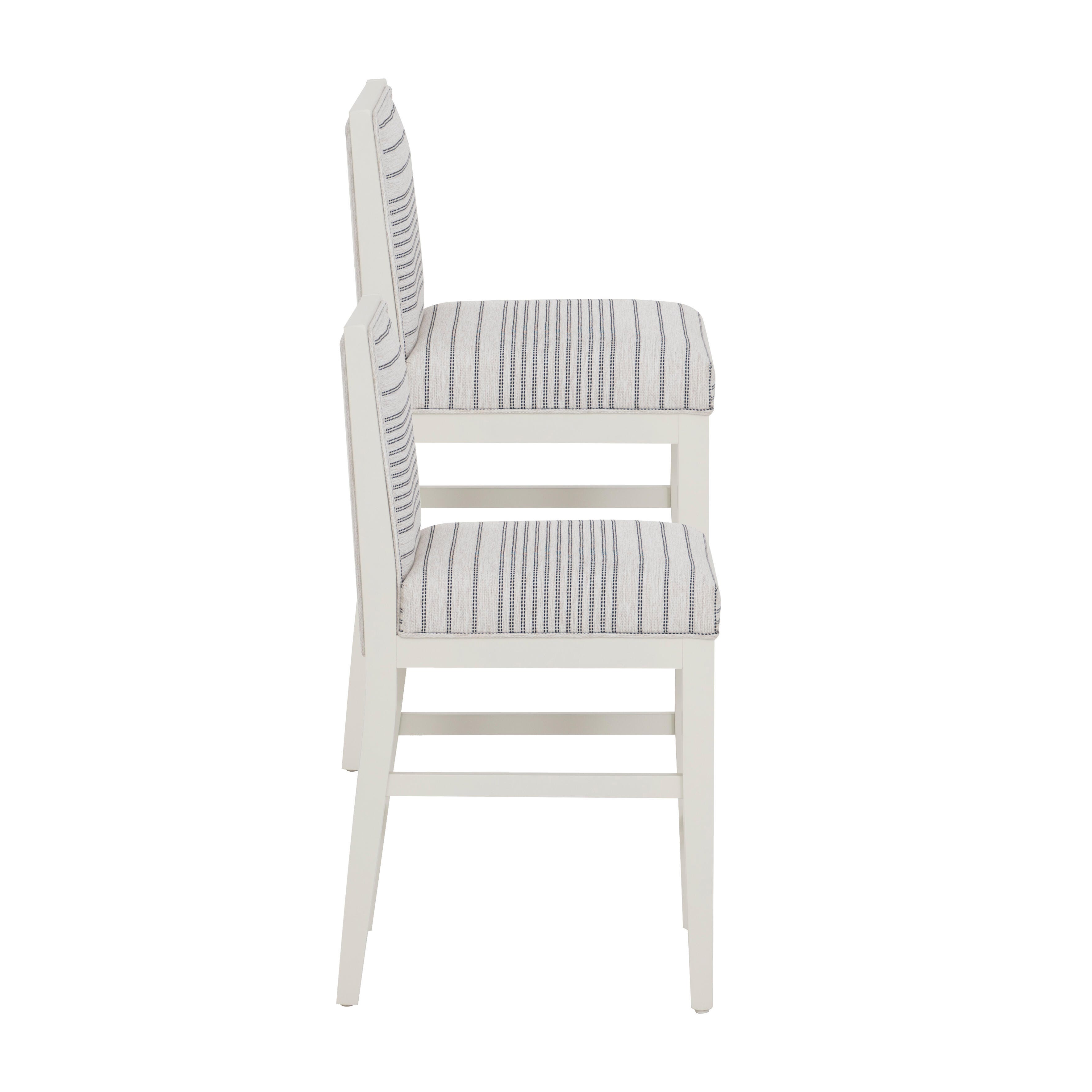 Linon Bobbi Counter Height Barstool (Set of 2), Gray, large