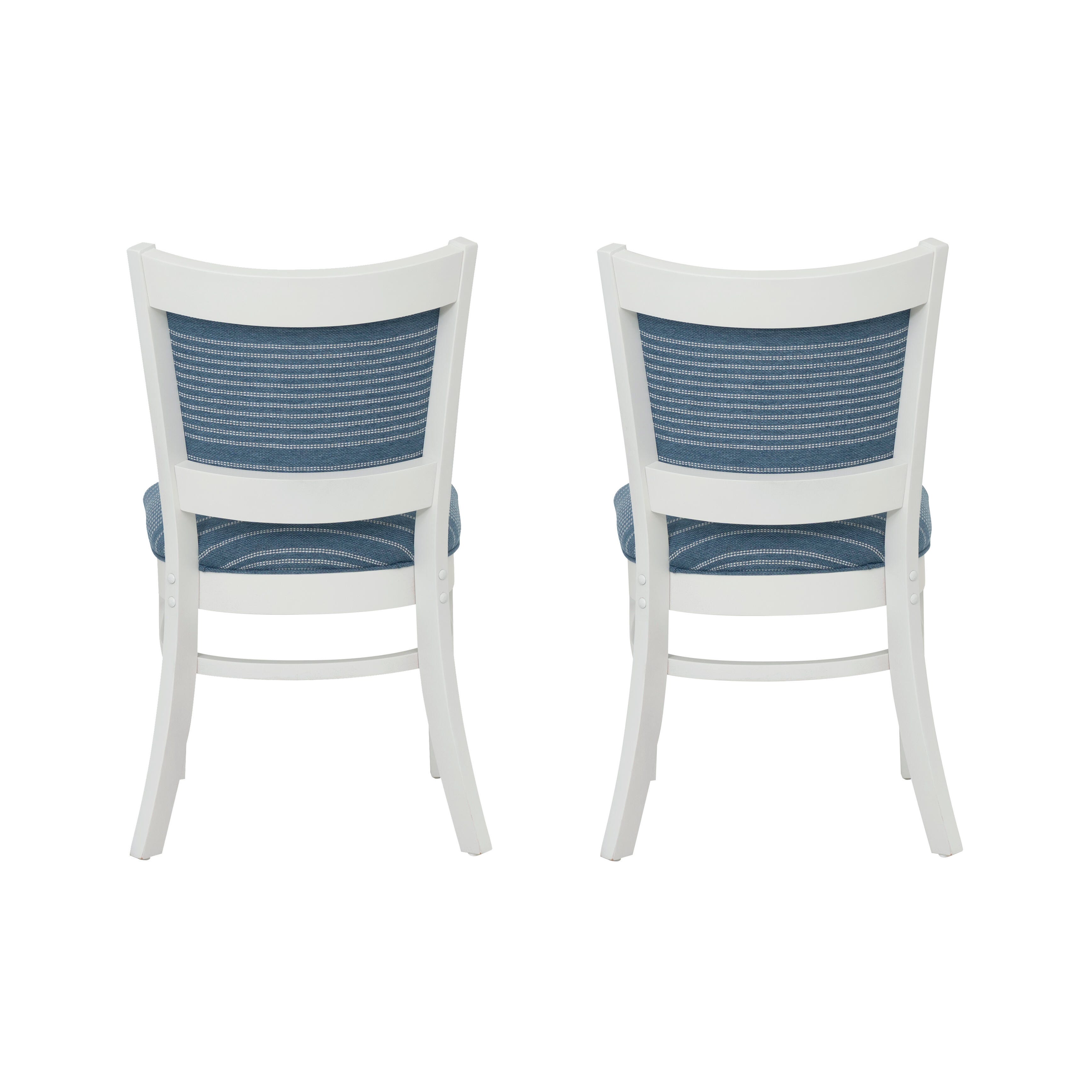Linon Lanney Side Chair (Set of 2), Blue, large