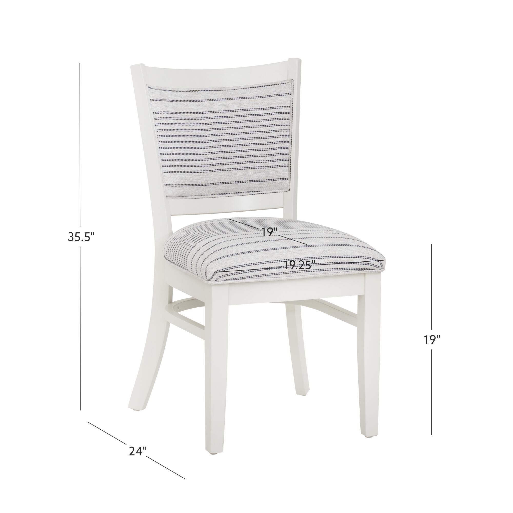 Linon Lanney Side Chair (Set of 2), Gray, large