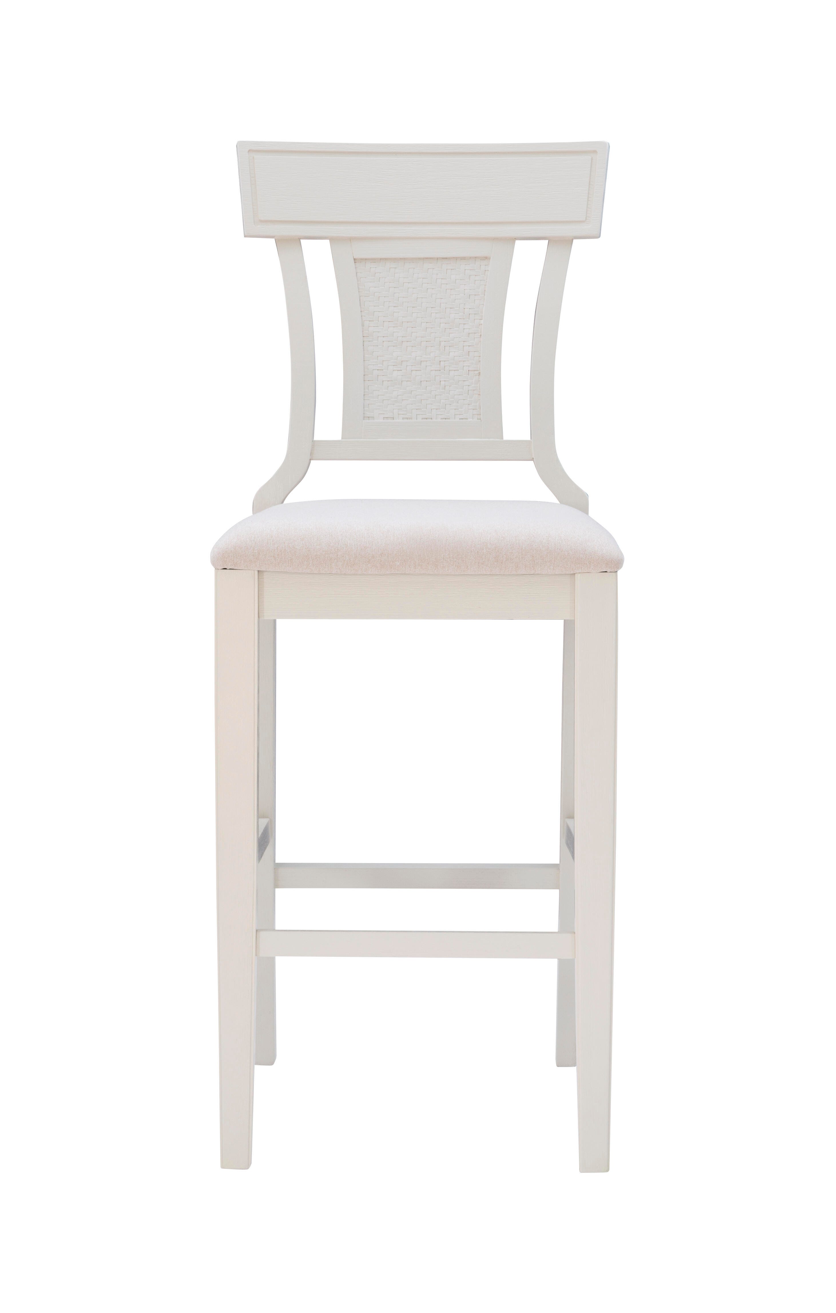 Linon Lina Bar Height Barstool, Beige, large
