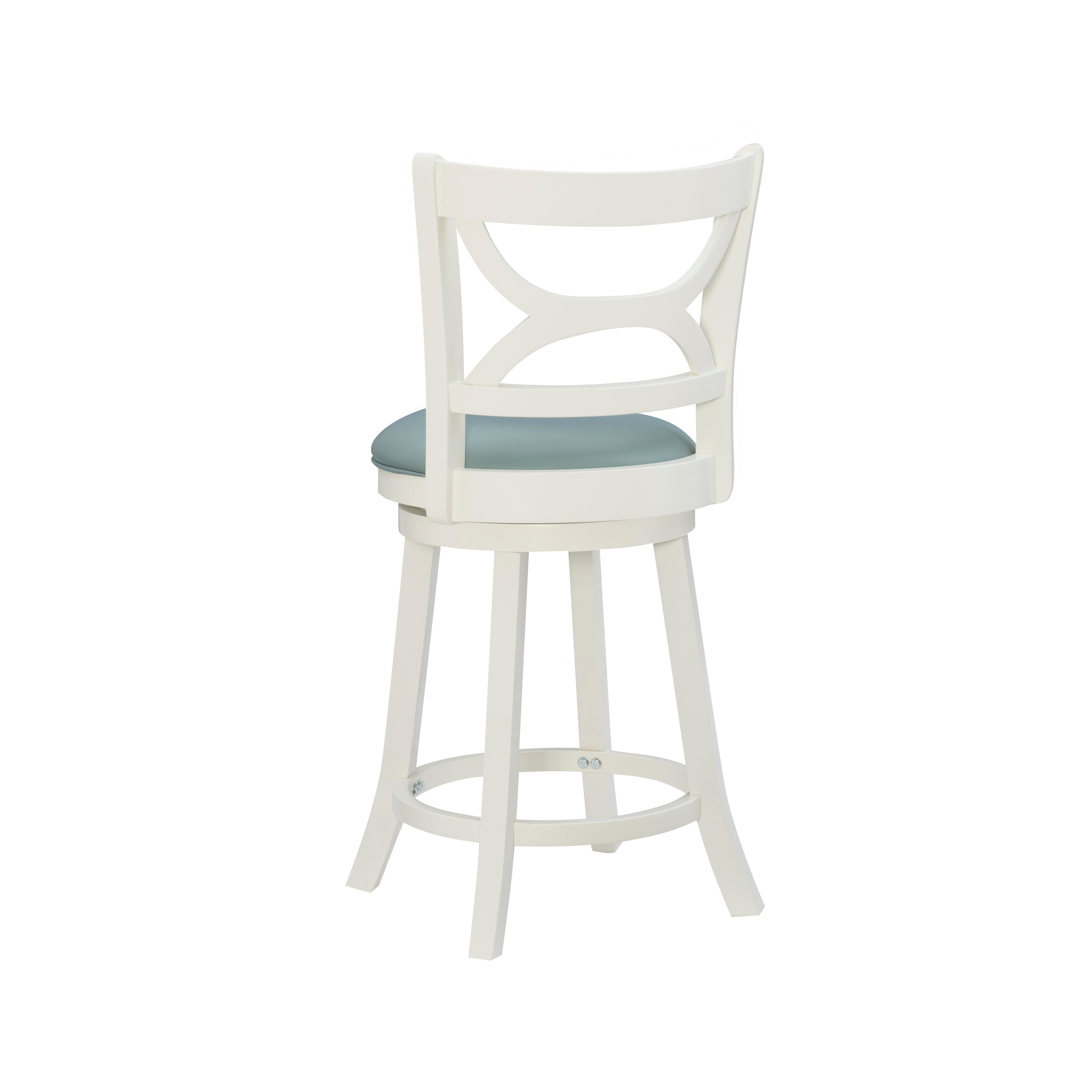 Linon Clinton Counter Height Bar Stool, Blue, large
