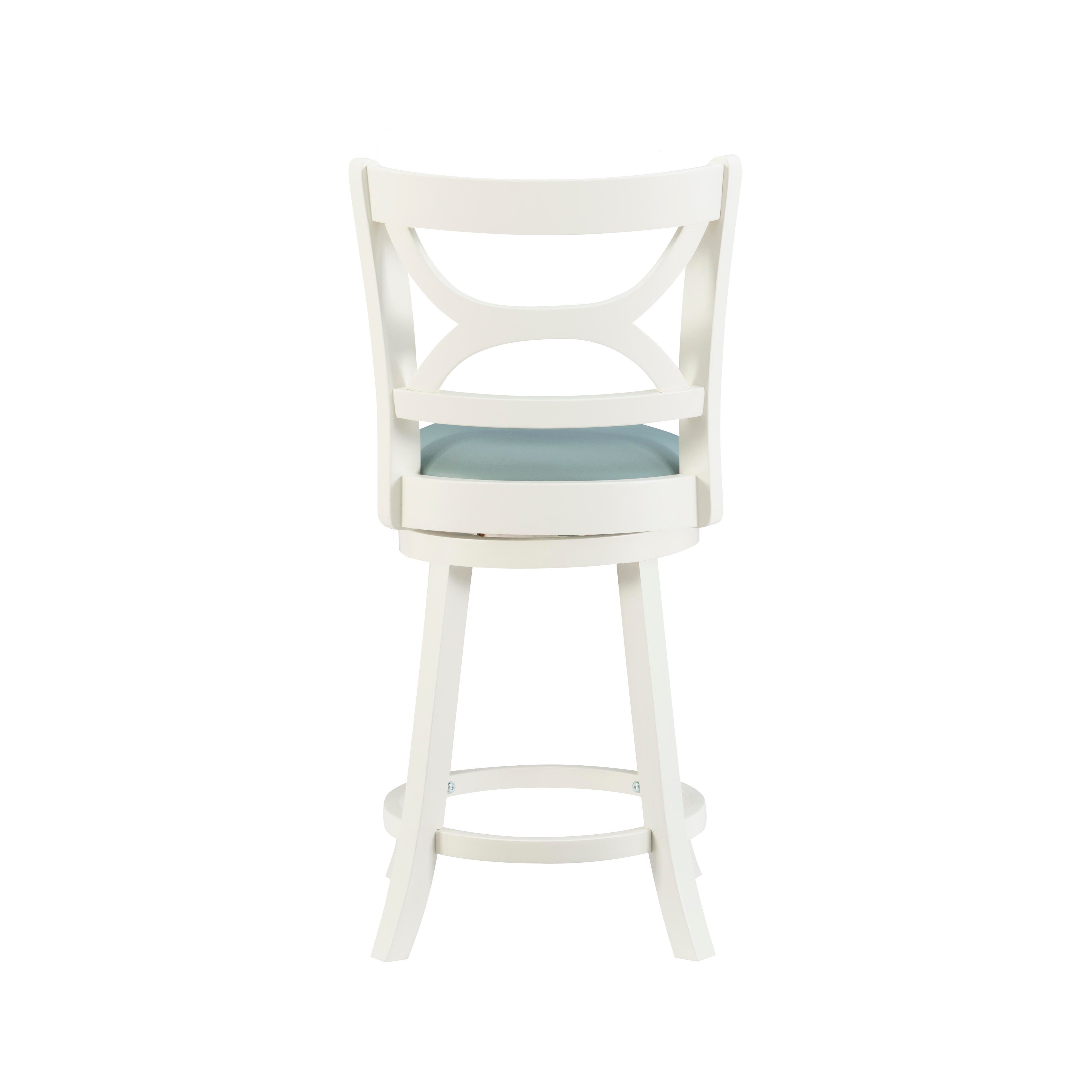 Linon Clinton Counter Height Bar Stool, Blue, large