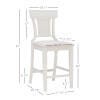 Linon Lina Counter Height Bar Stool, Beige, large
