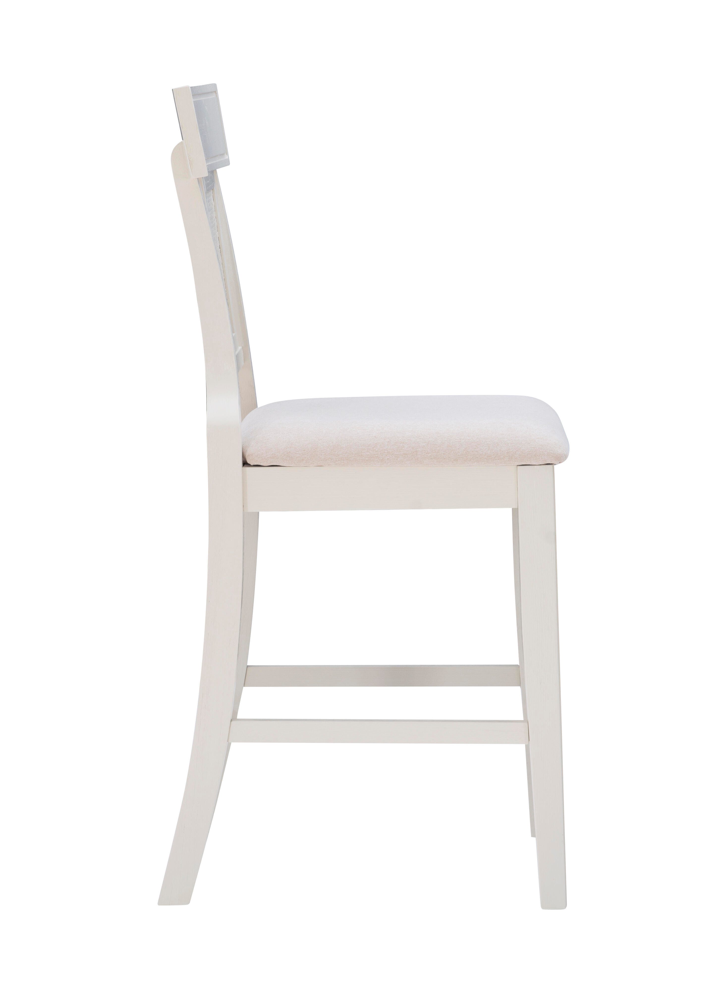 Linon Lina Counter Height Bar Stool, Beige, large