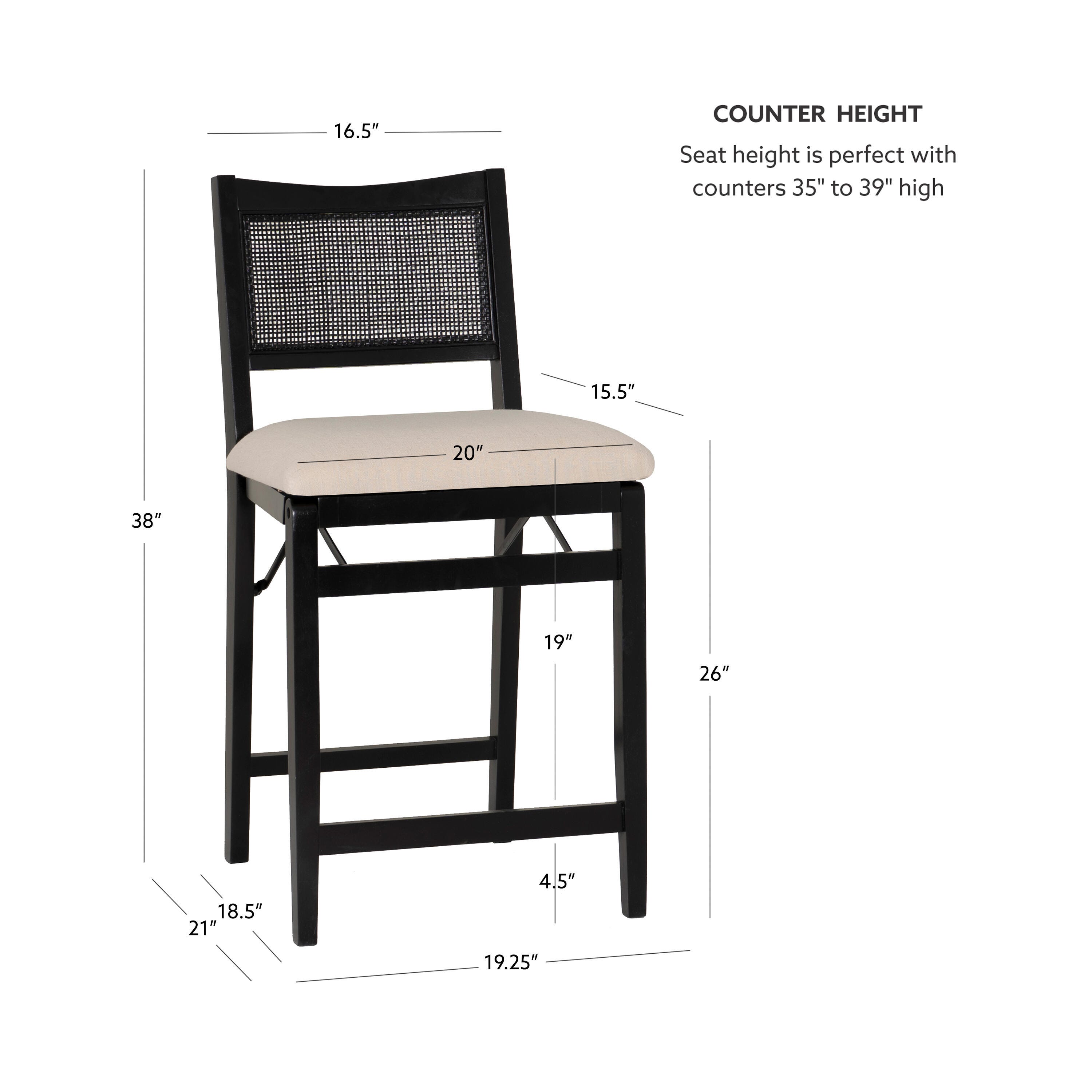 Linon Pacey Counter Height Bar Stool, , large
