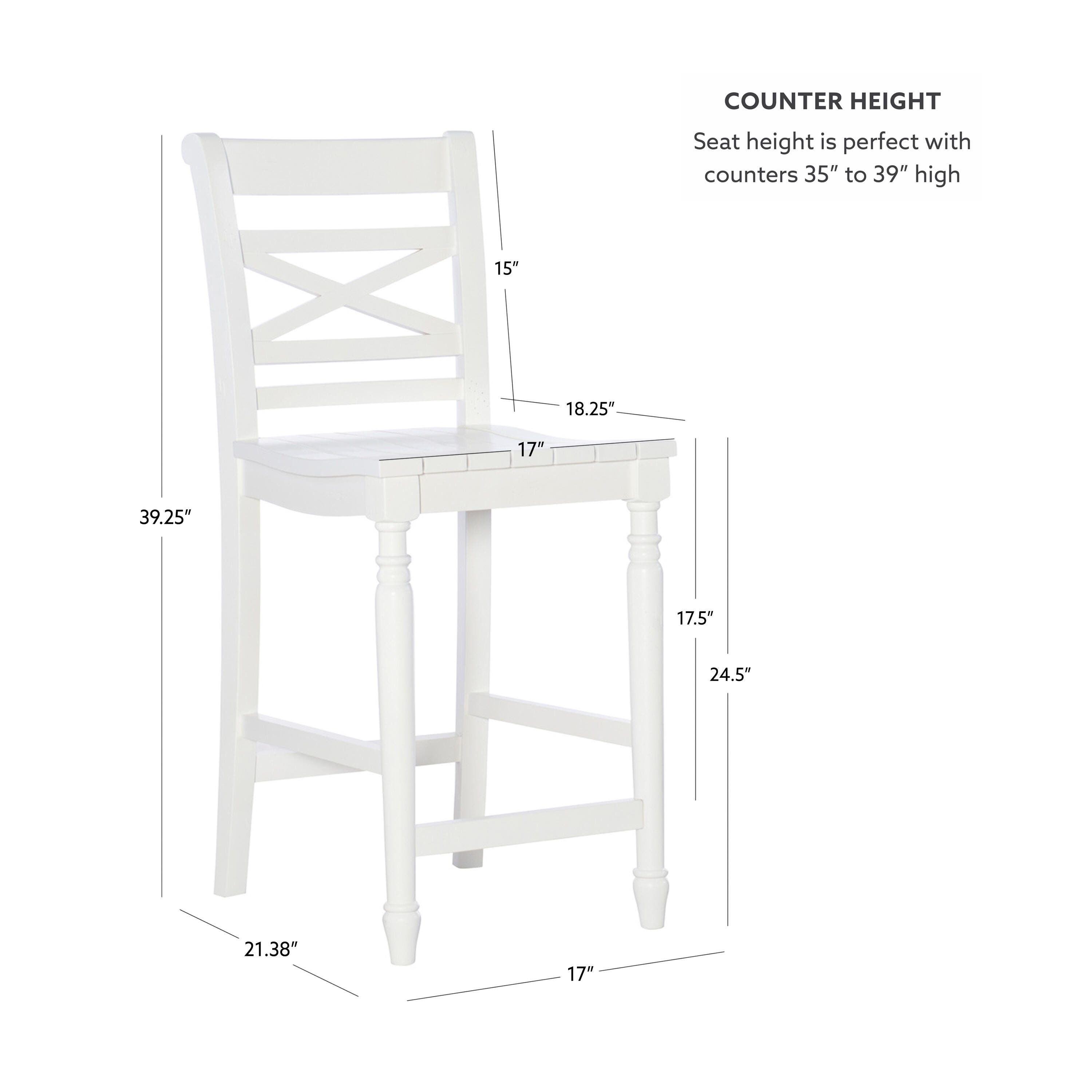Linon Starke Counter Height Bar Stool, , large