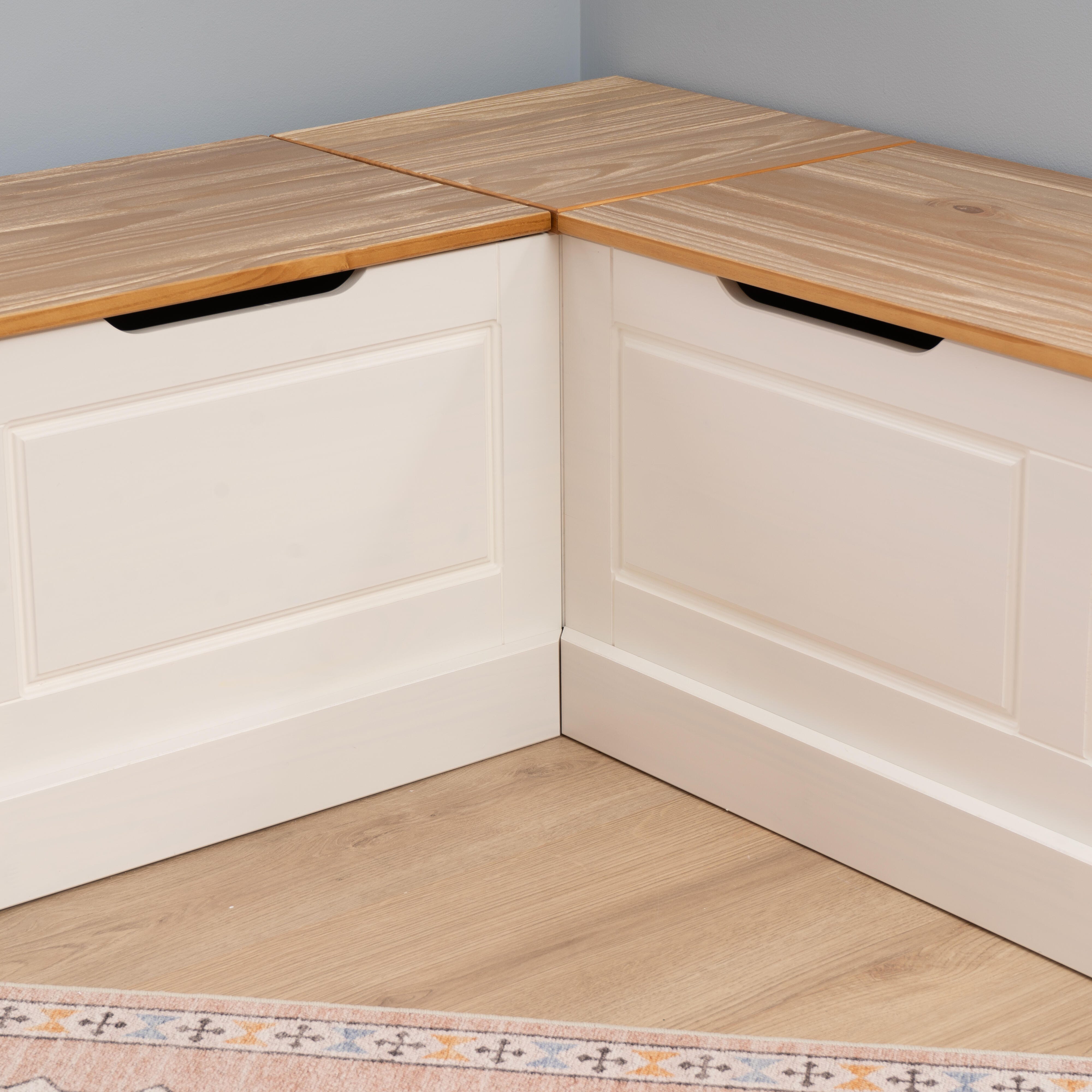 Linon Landin 62" Backless Breakfast Nook, , large