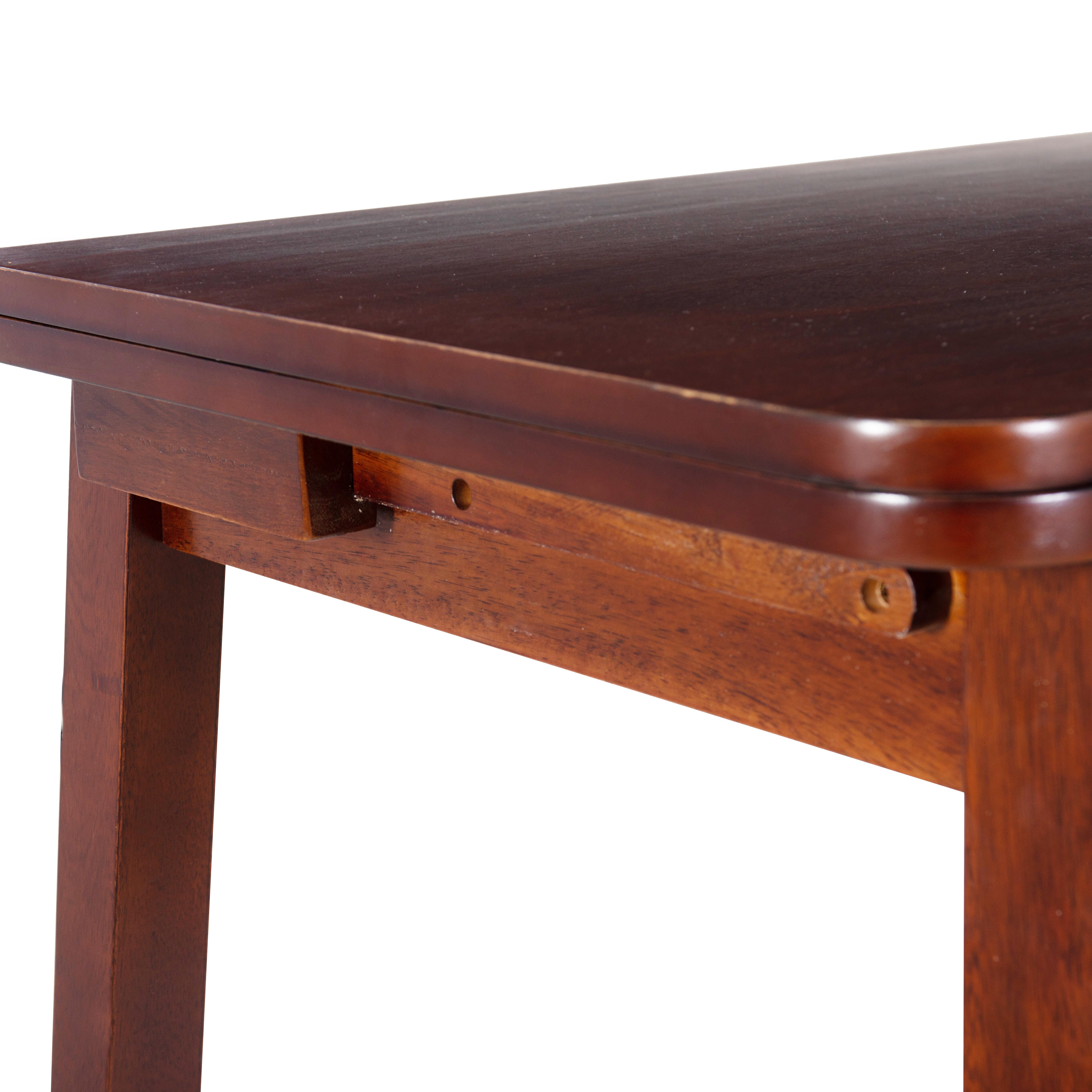 Linon Brendan Dining Table and 2 Chairs, Brown, large