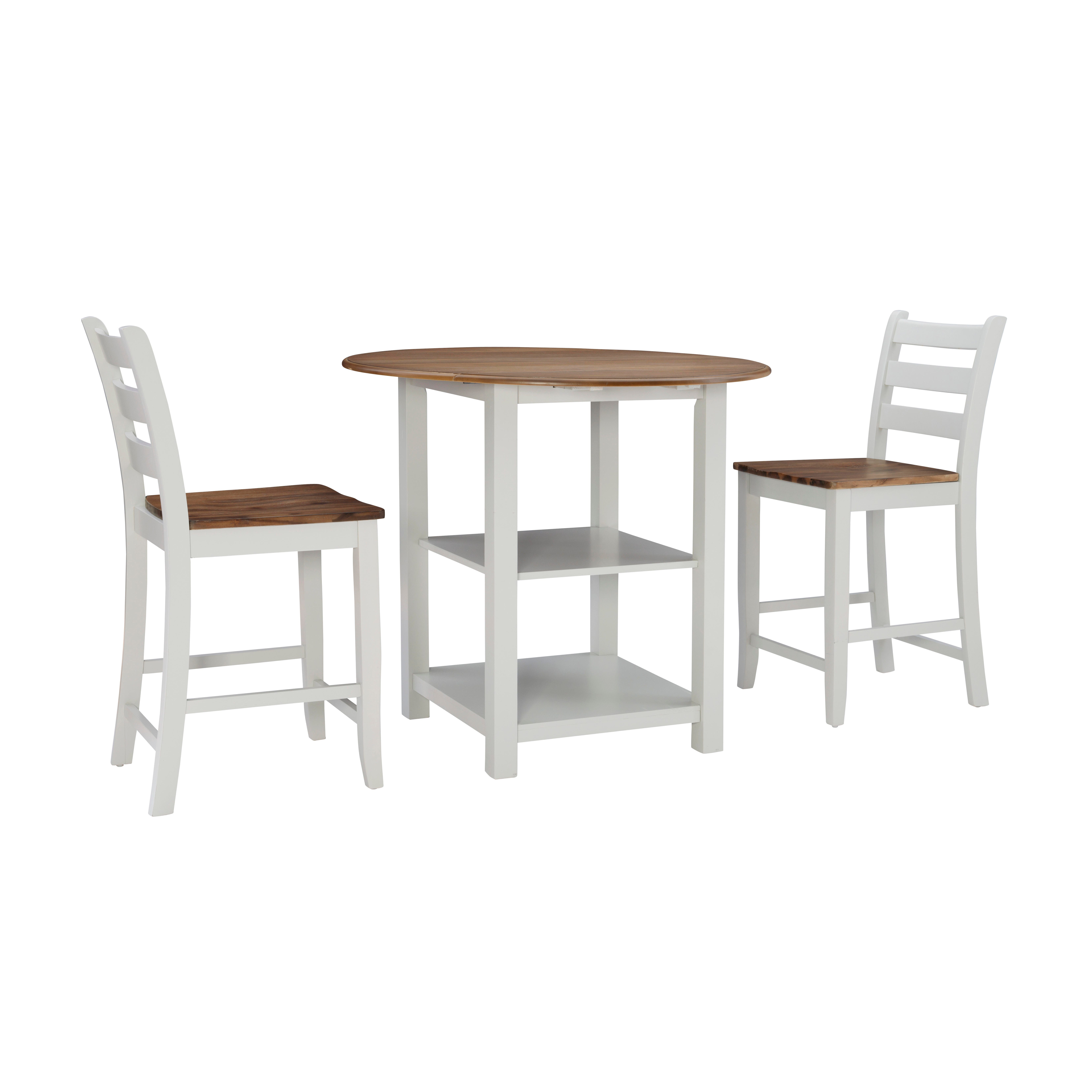 Linon Hardin Counter Height Dining Table and 2 Barstools, , large