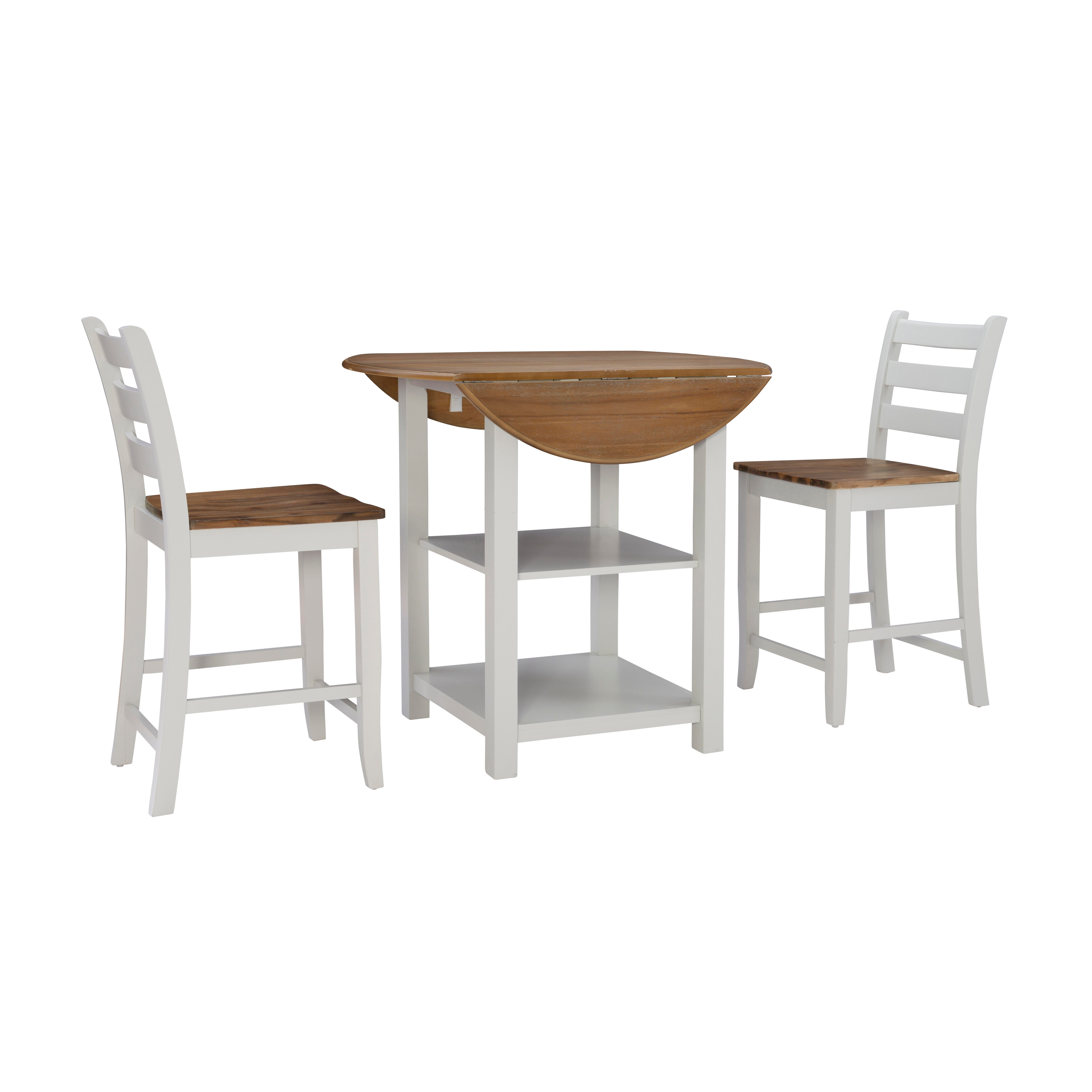 Linon Hardin Counter Height Dining Table and 2 Barstools, , large