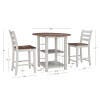 Linon Hardin Counter Height Dining Table and 2 Barstools, , large