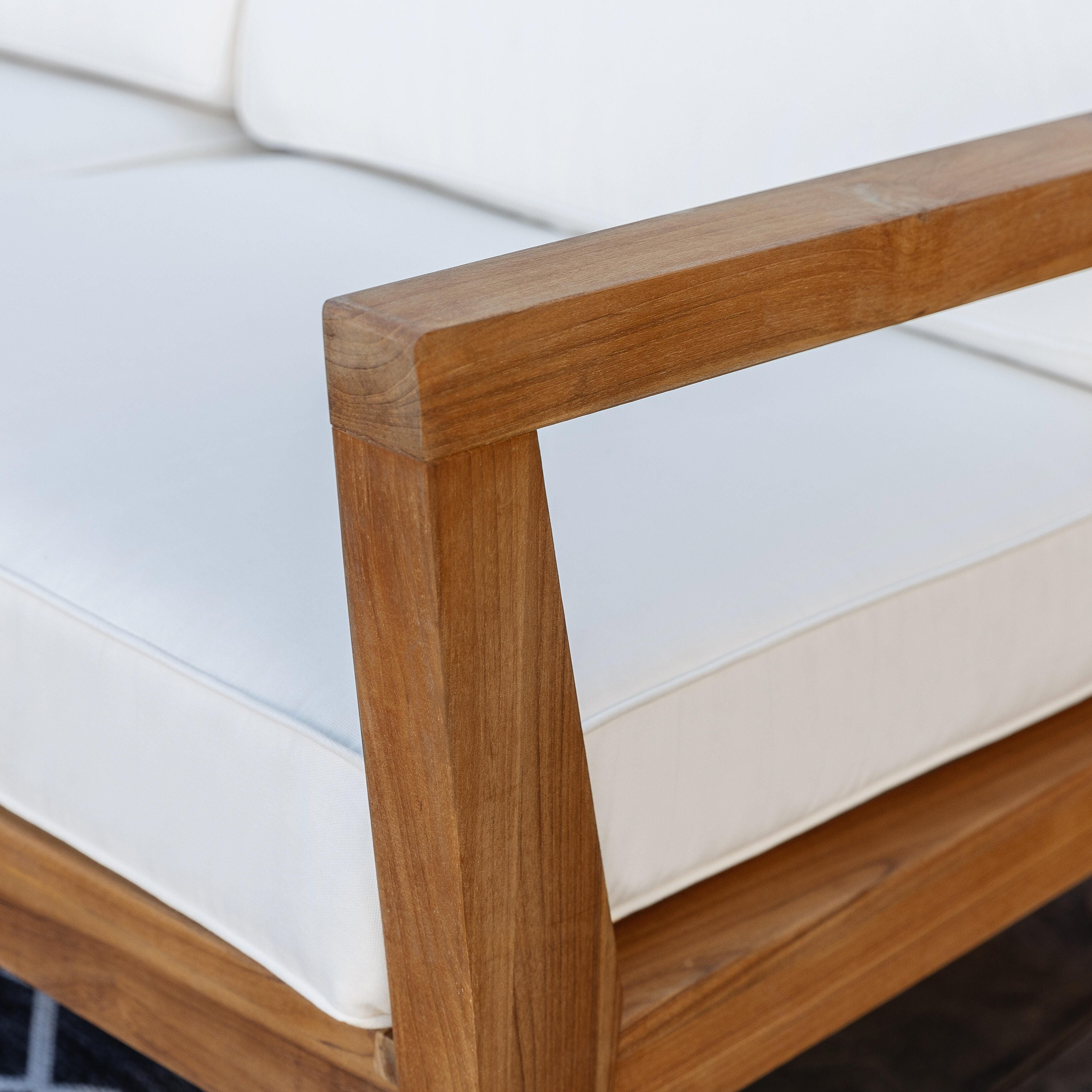 Linon Cary Solid Outdoor Sofa, , large