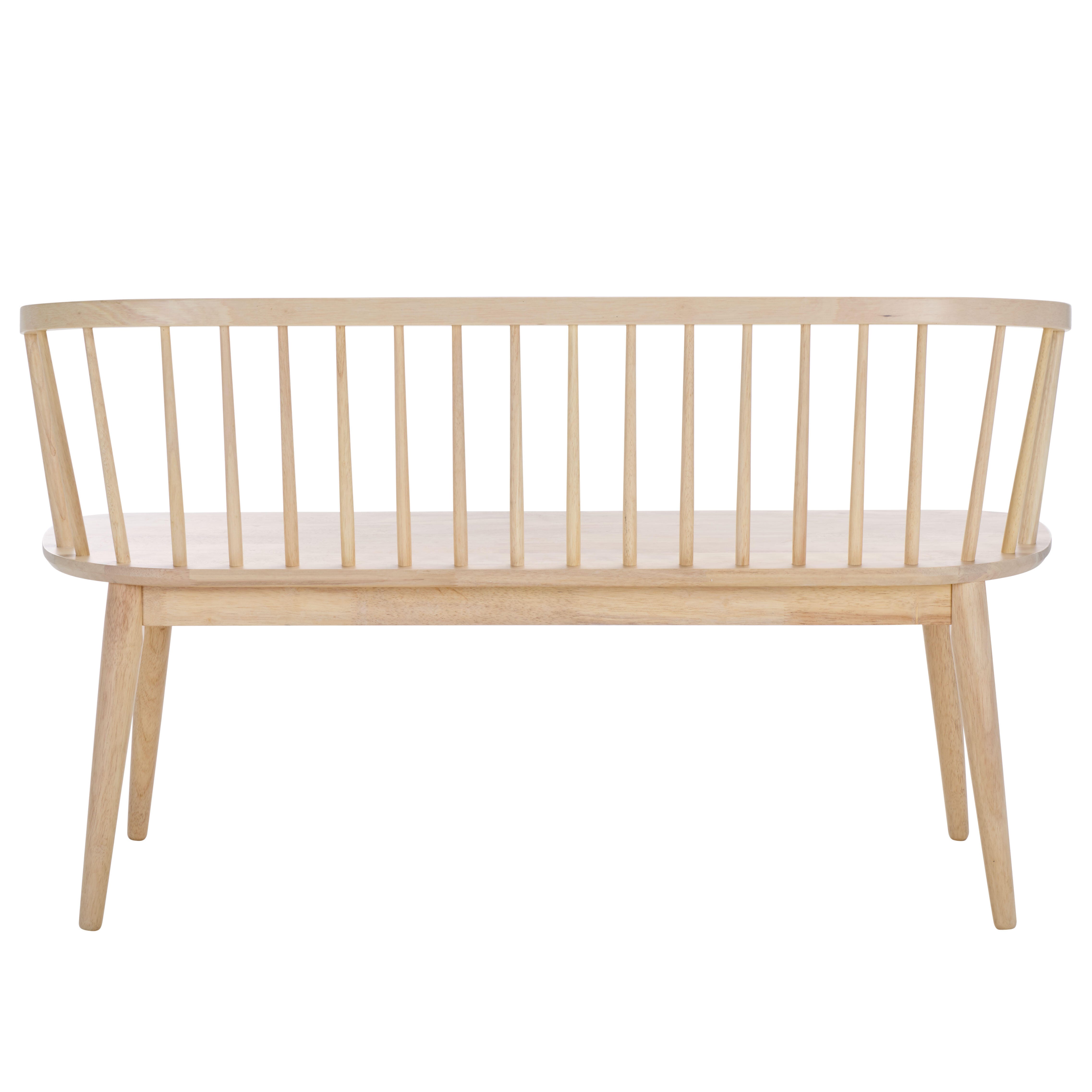 Safavieh Blanchard 19" Dining Bench, White Washed, large