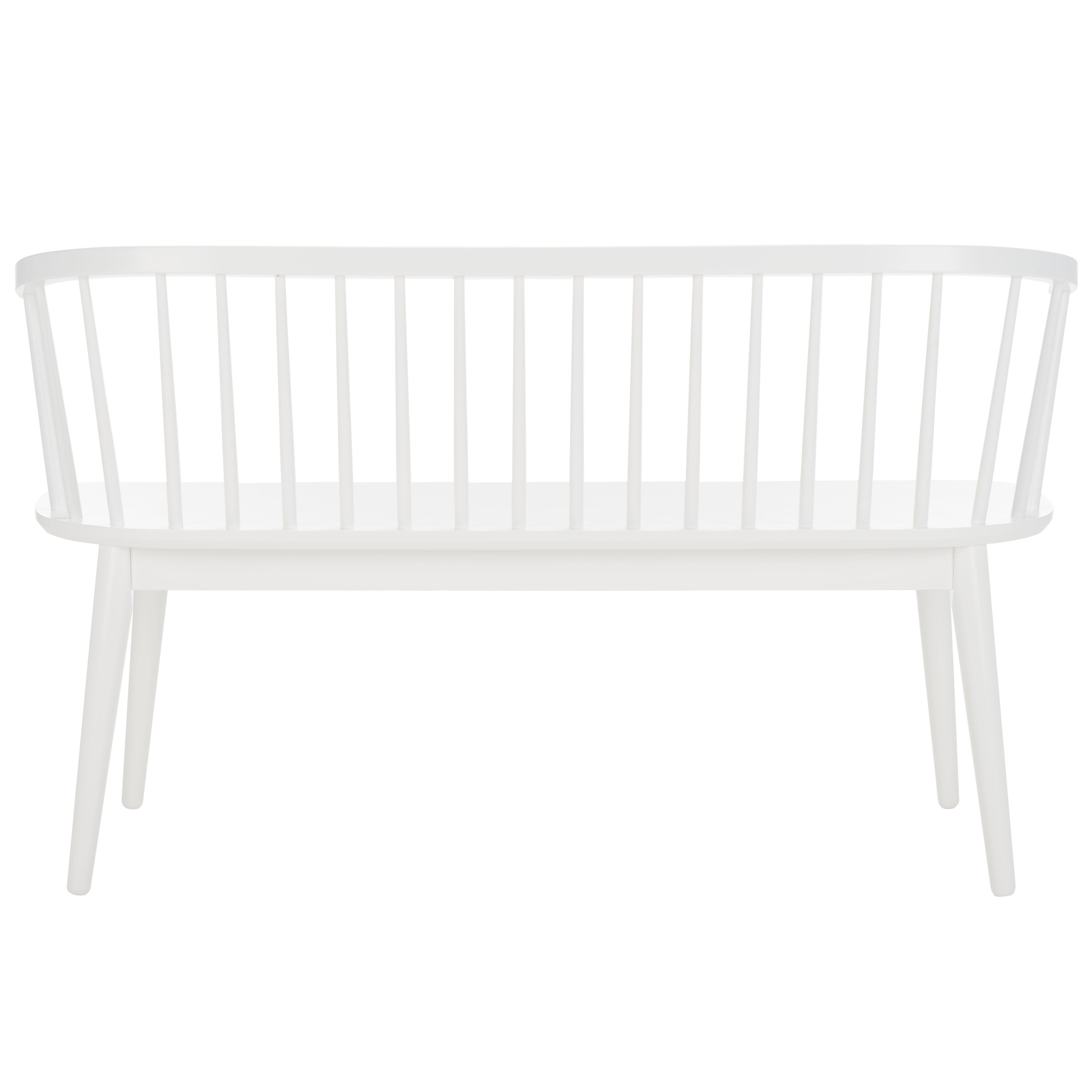 Safavieh Blanchard 19" Dining Bench, White, large