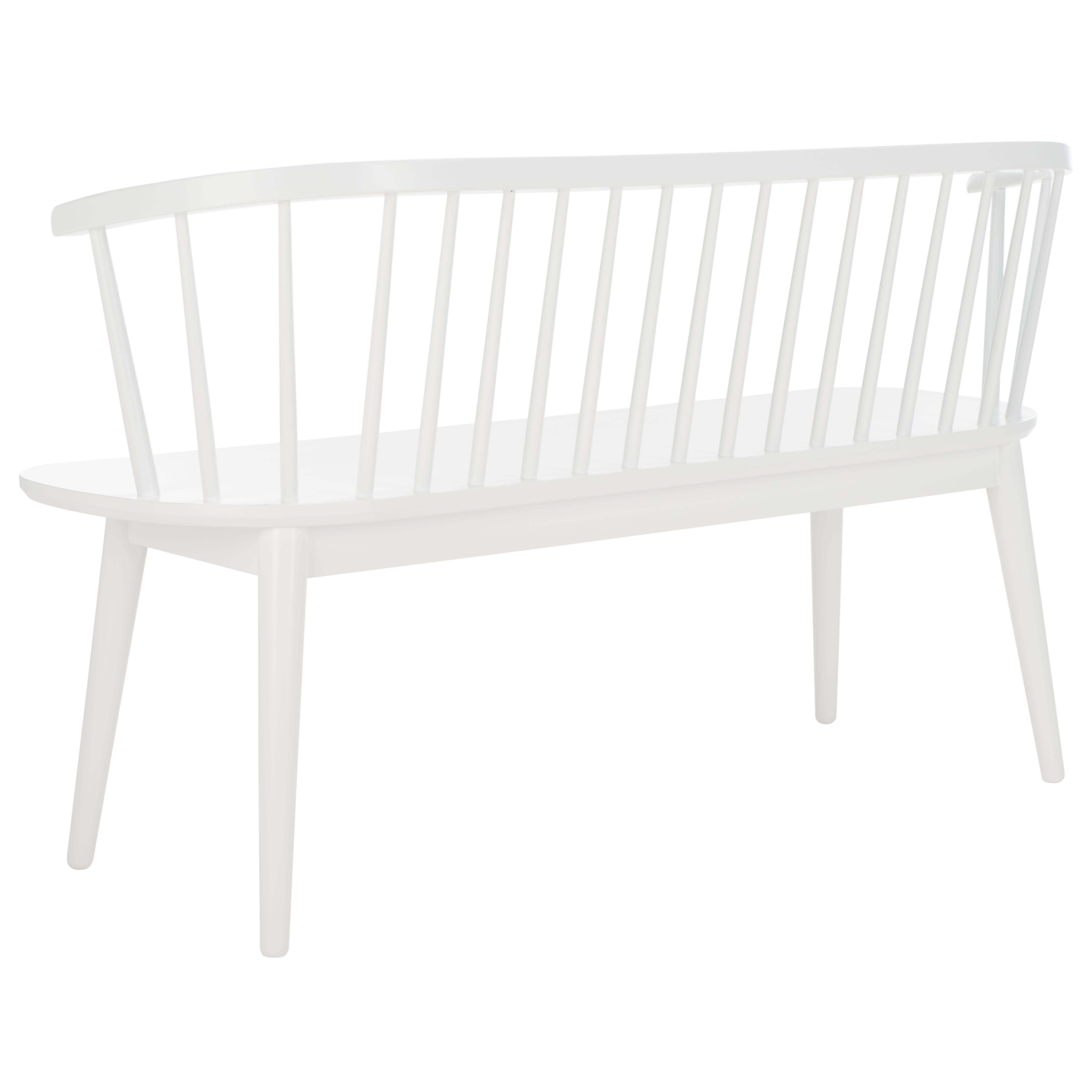 Safavieh Blanchard 19" Dining Bench, White, large