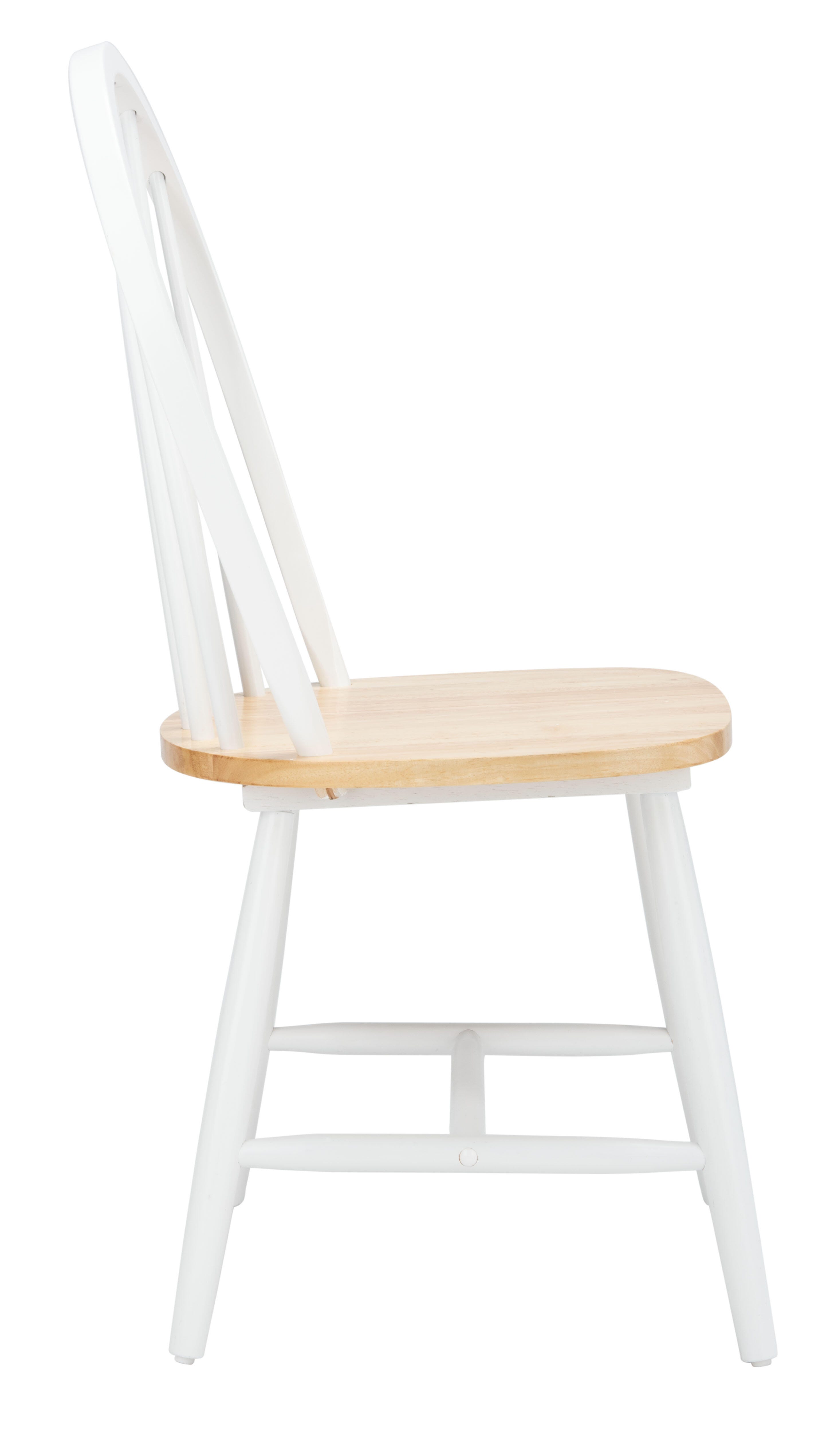 Safavieh Camden Dining Chair (Set of 2), White/Natural, large