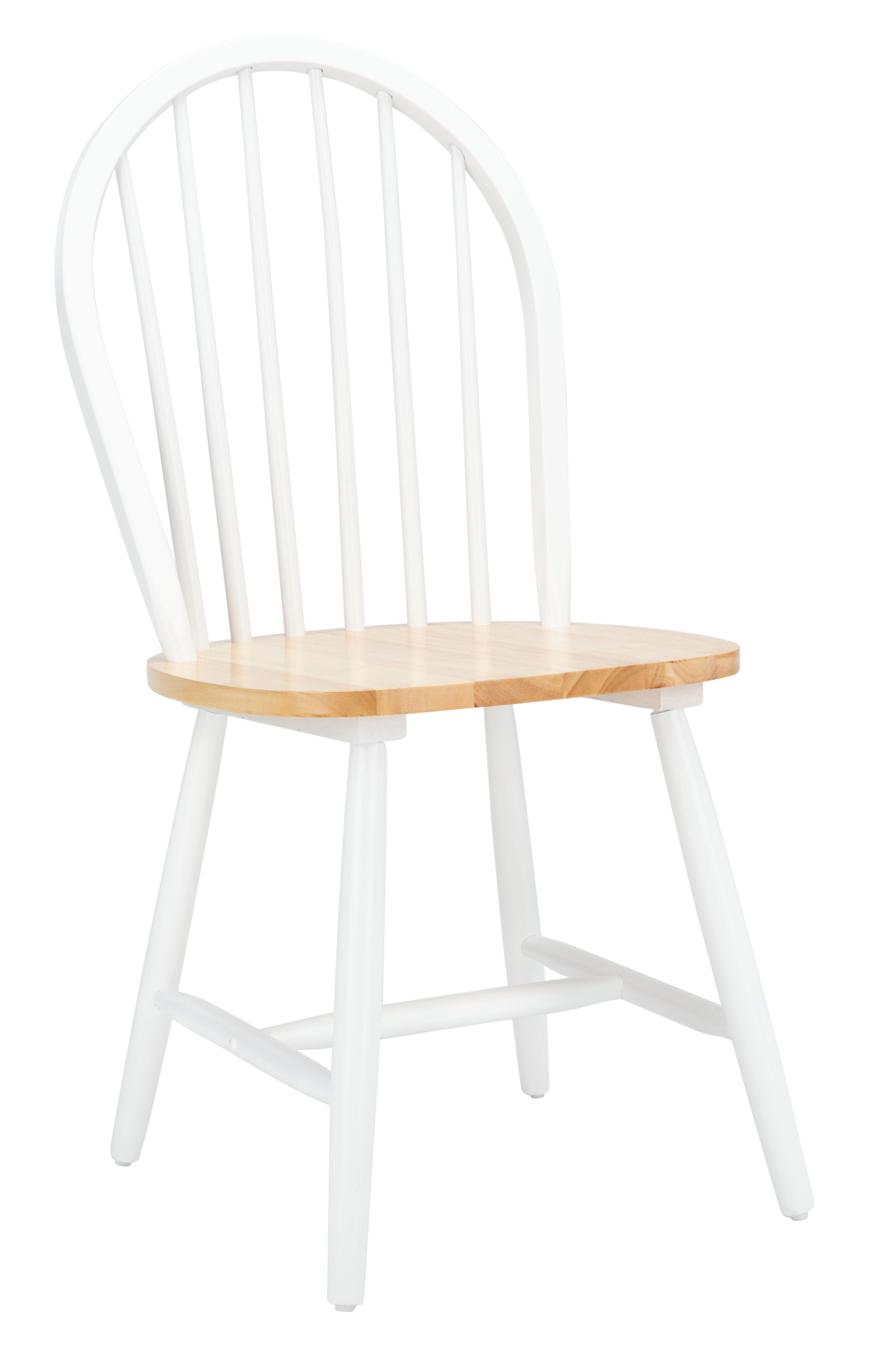 Safavieh Camden Dining Chair (Set of 2), White/Natural, large