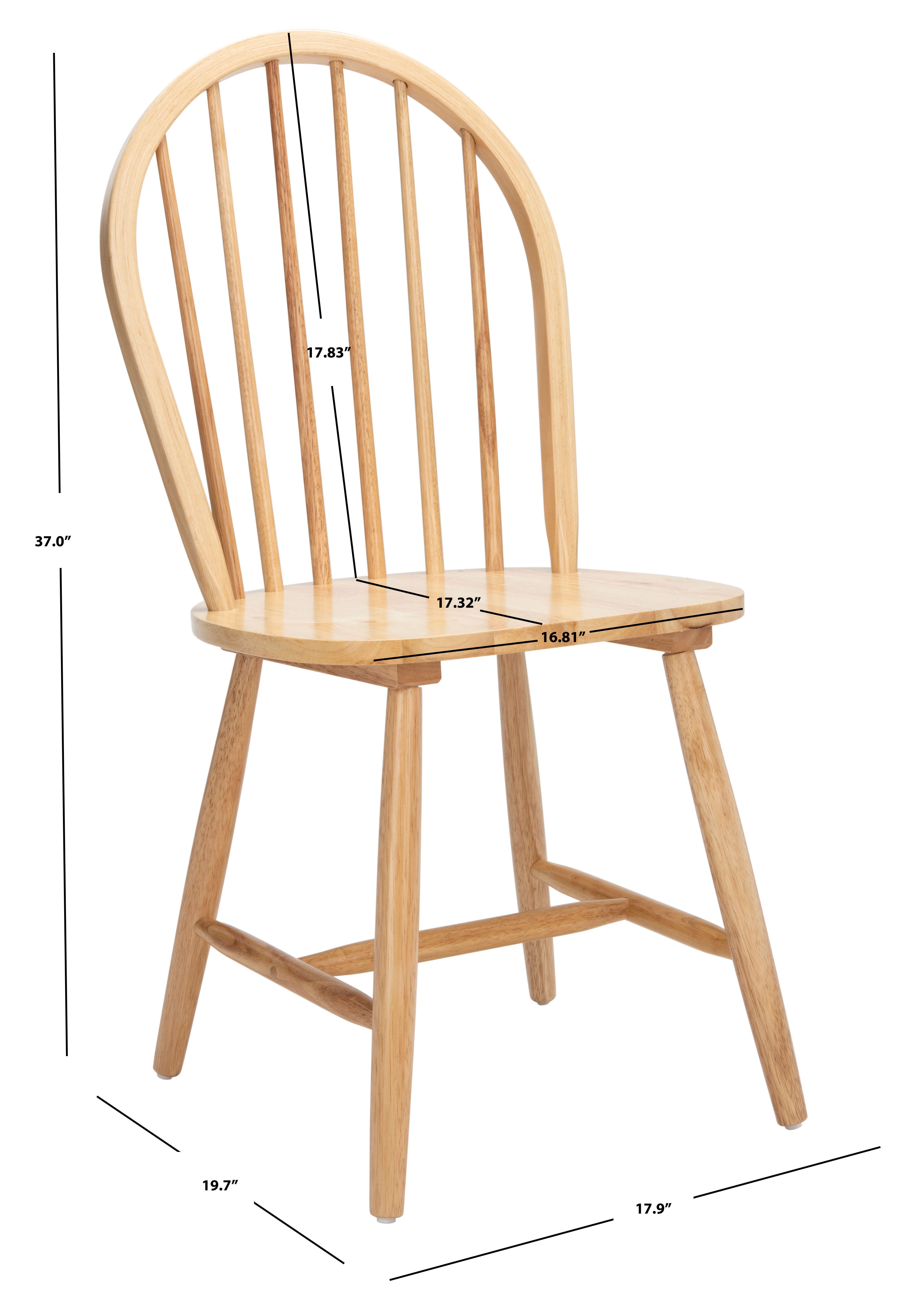 Safavieh Camden Dining Chair (Set of 2), Natural, large