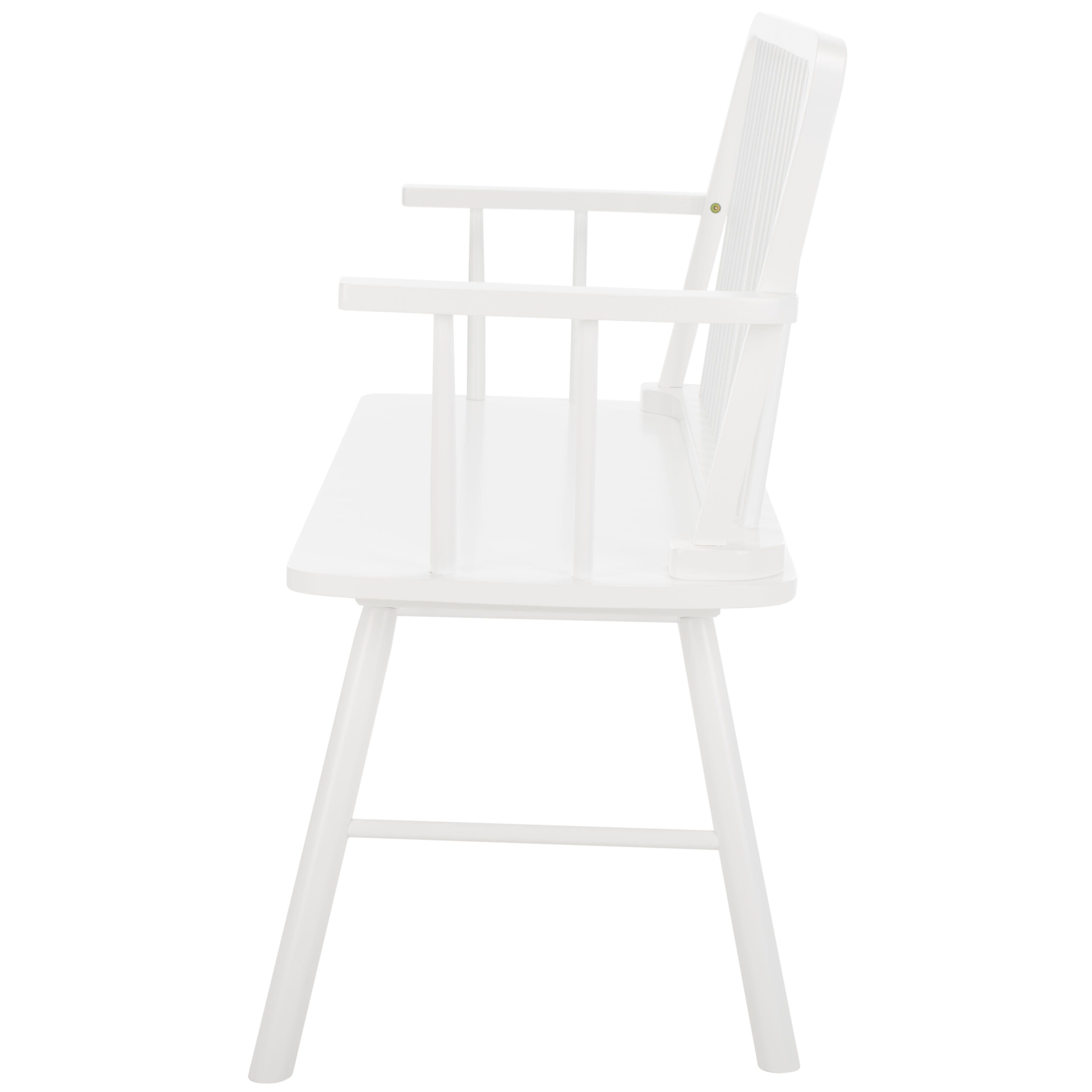 Safavieh Lucilia 19" Dining Bench, White, large
