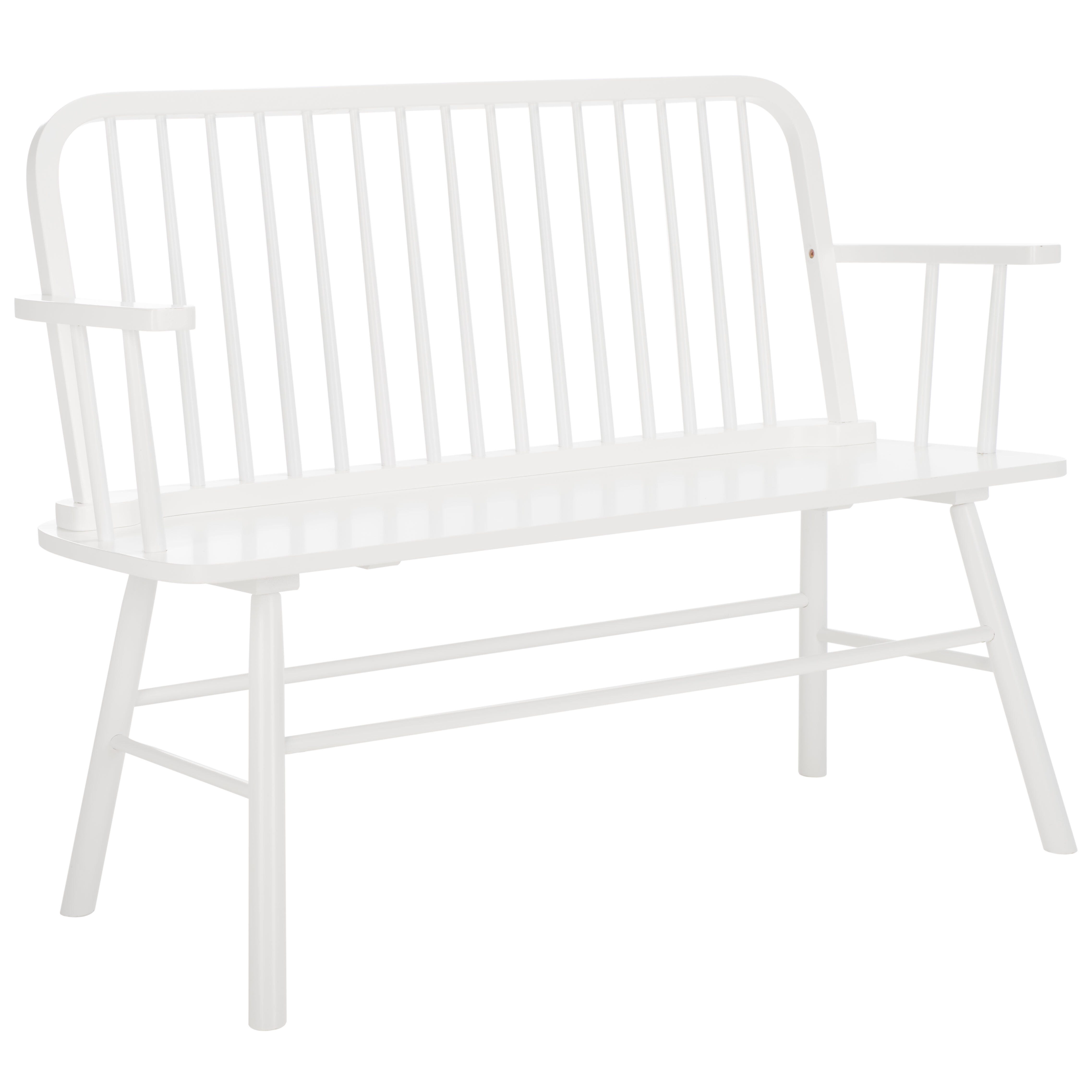 Safavieh Lucilia 19" Dining Bench, White, large