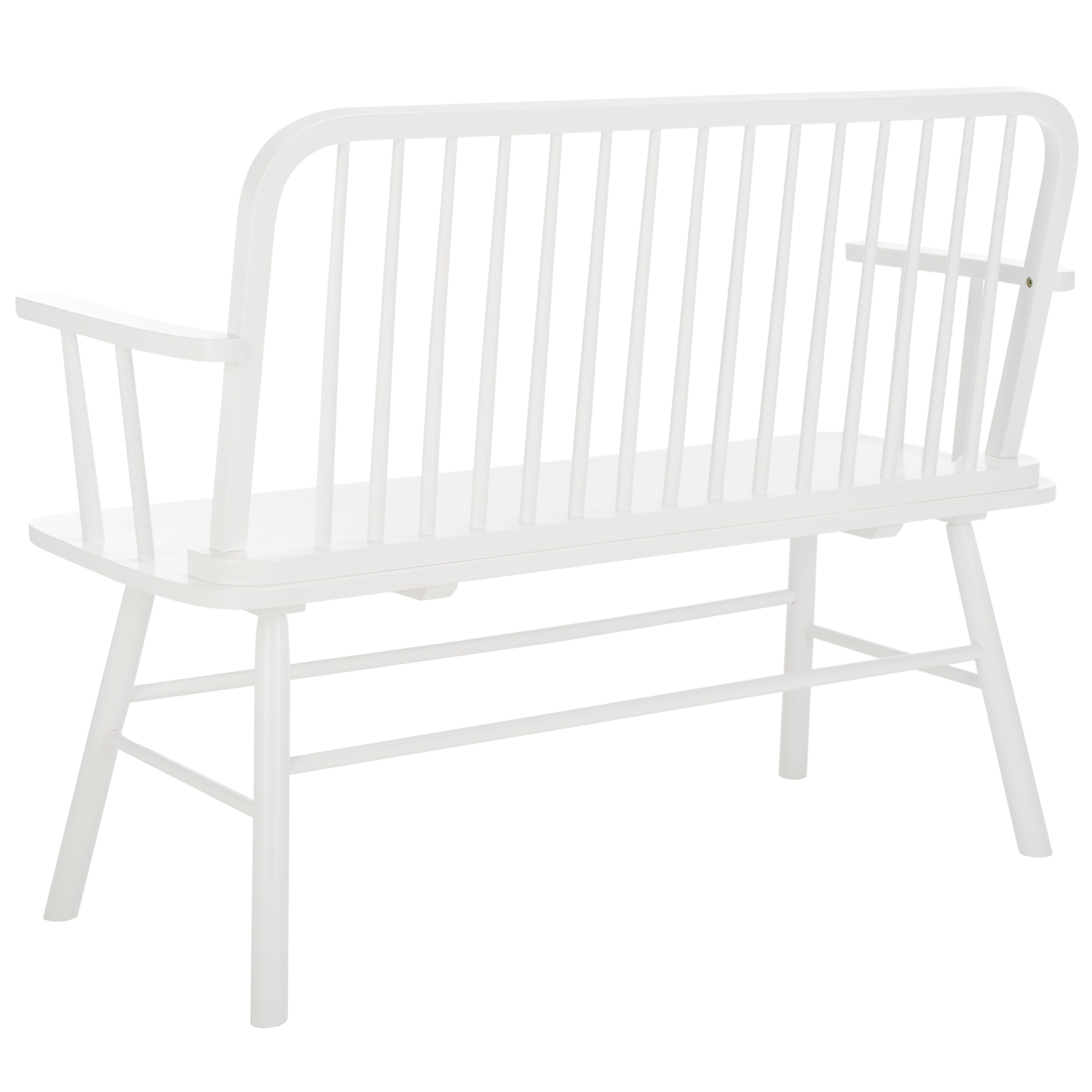 Safavieh Lucilia 19" Dining Bench, White, large