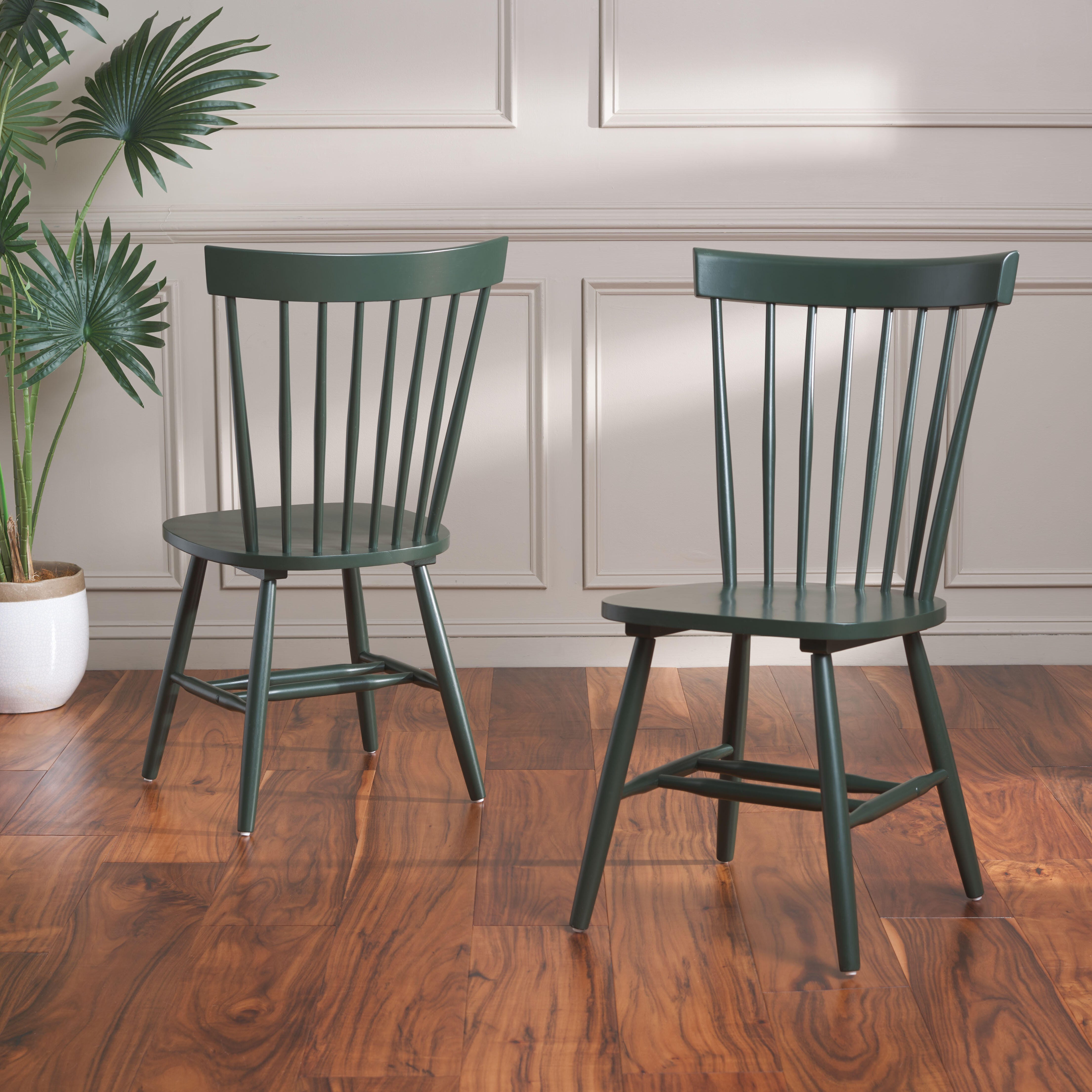 Safavieh Parker Dining Chair (Set of 2), Garden Green, large