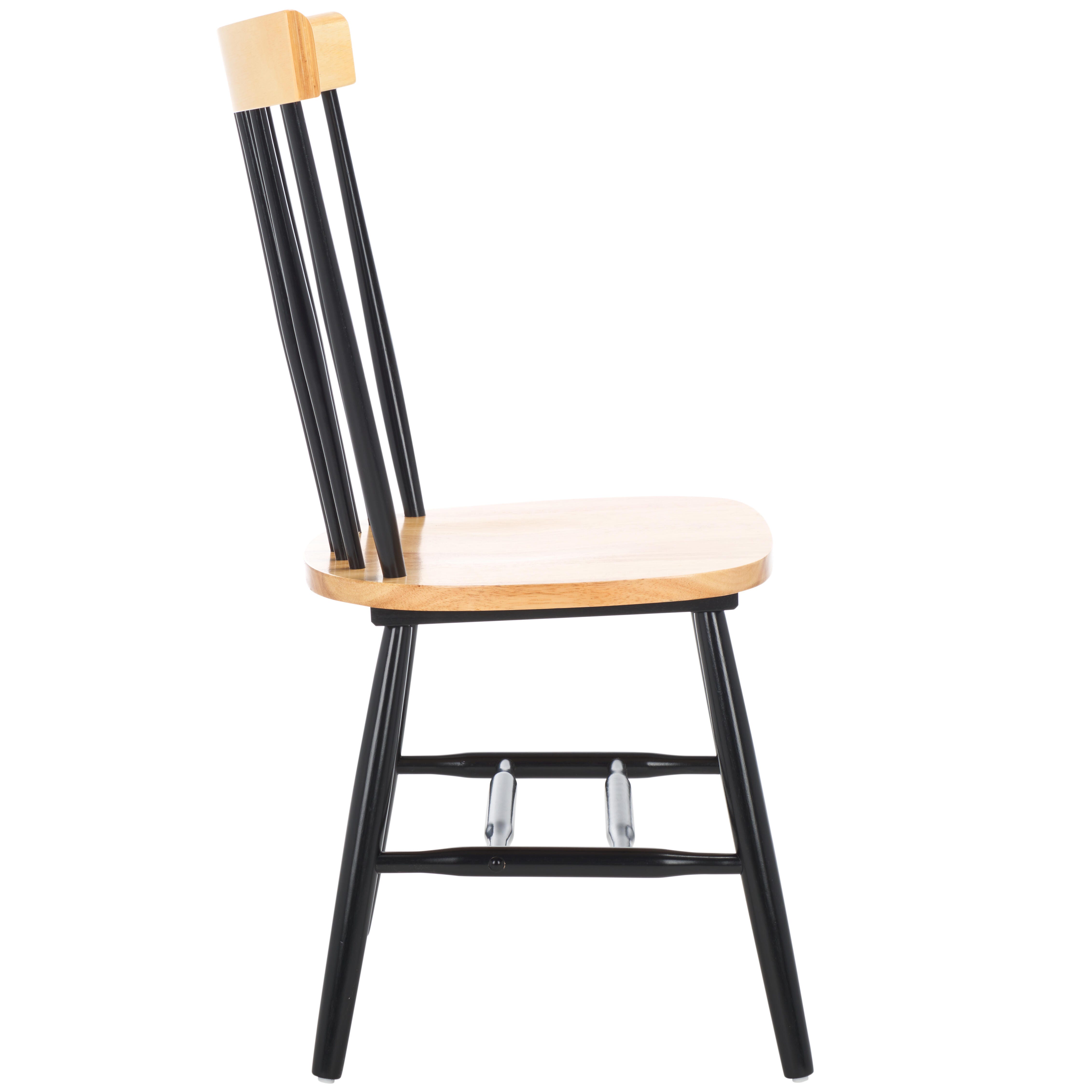 Safavieh Parker Dining Chair (Set of 2), Natural/Black, large