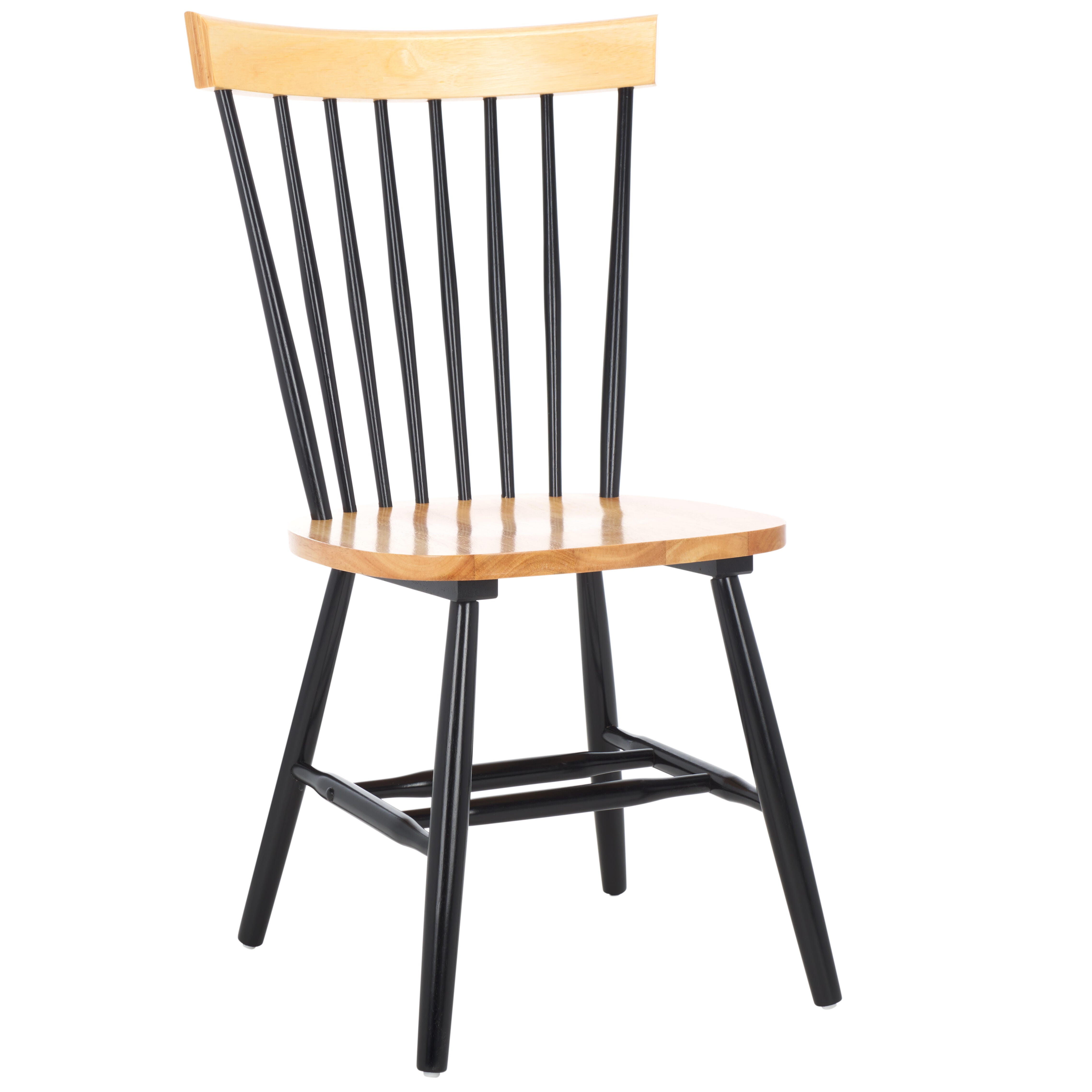 Safavieh Parker Dining Chair (Set of 2), Natural/Black, large