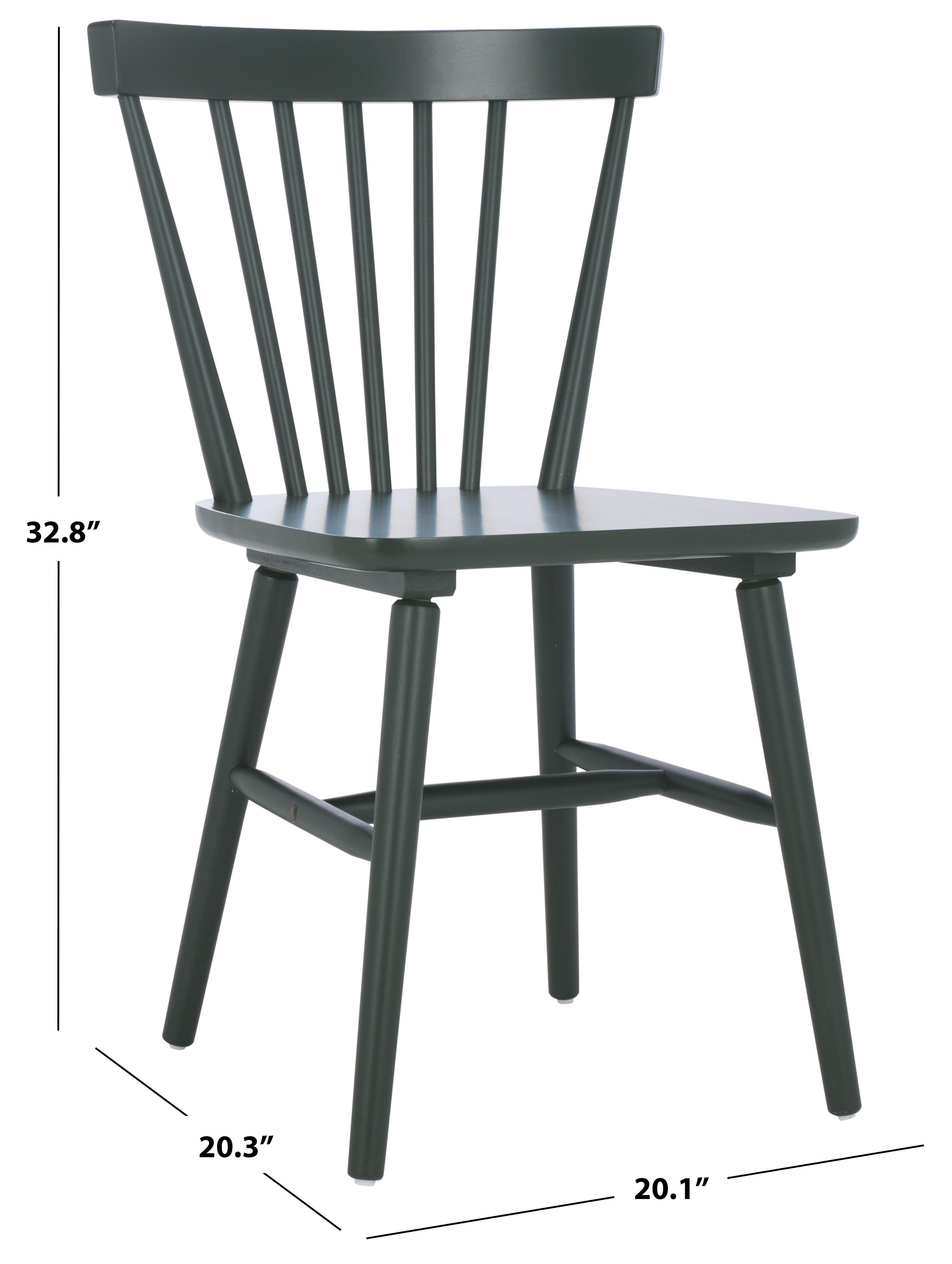Safavieh Winona Dining Chair (Set of 2), Garden Green, large