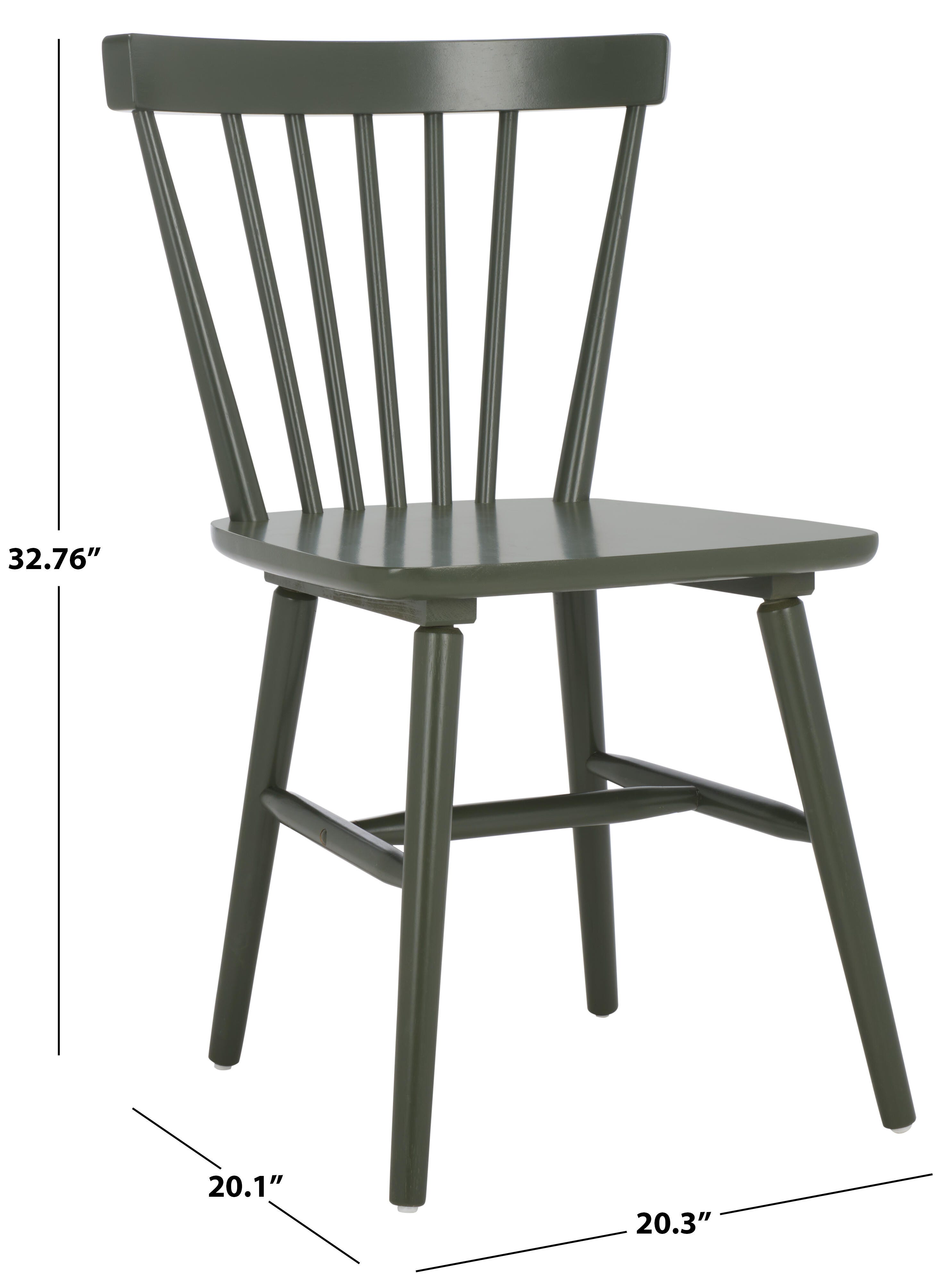Safavieh Winona Dining Chair (Set of 2), Dusty Green, large