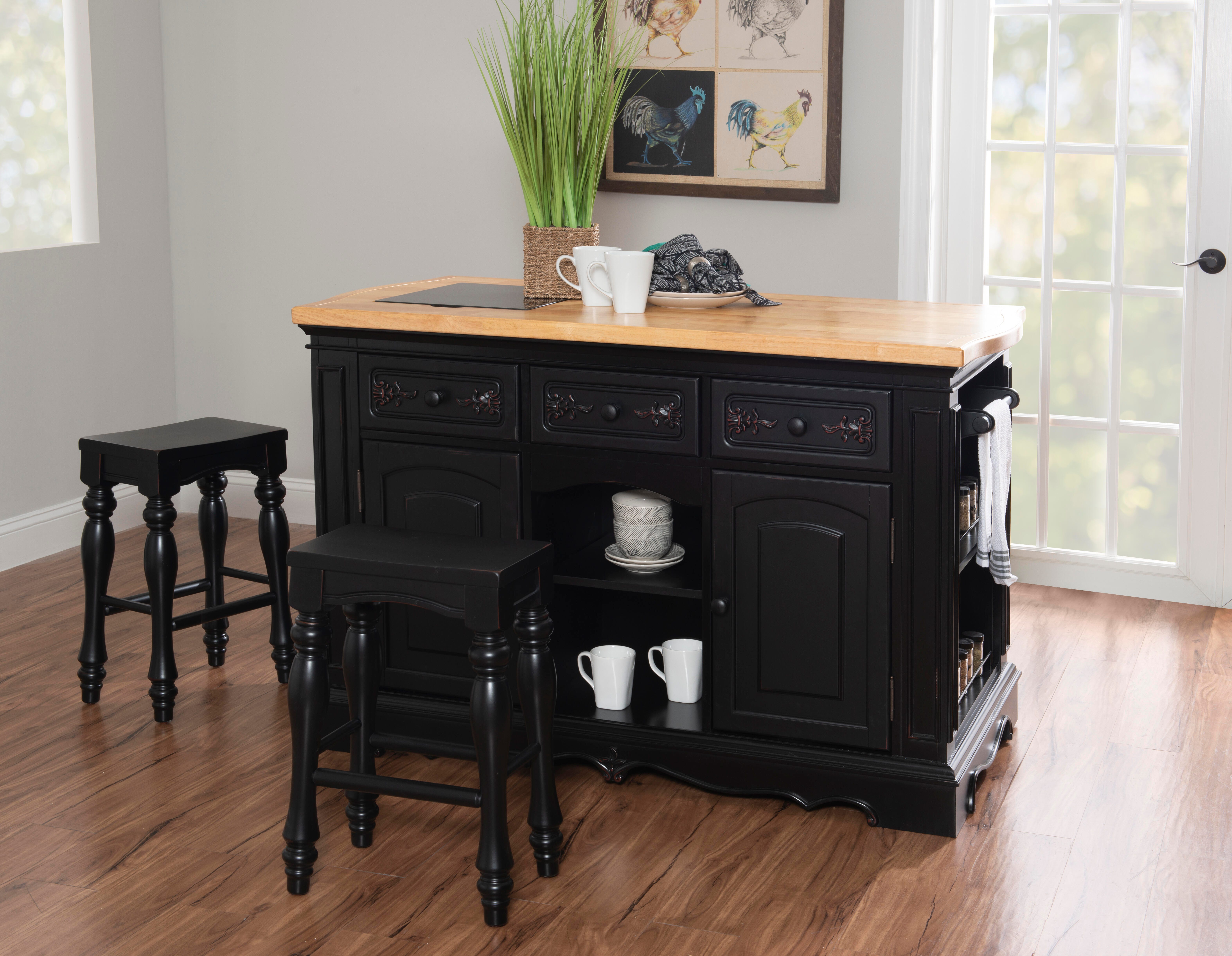 Linon Posey Kitchen Island, , rollover