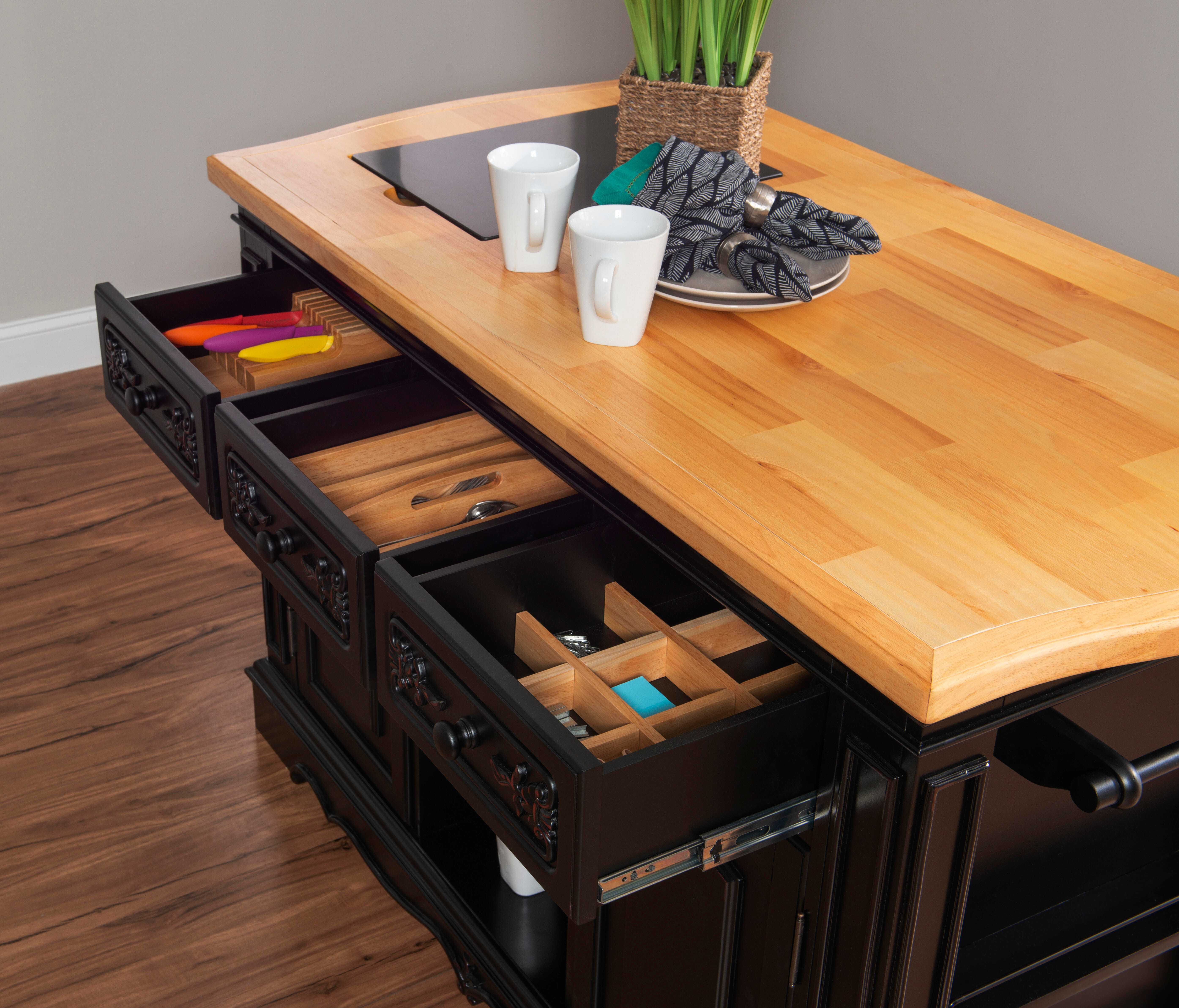 Linon Posey Kitchen Island, , large