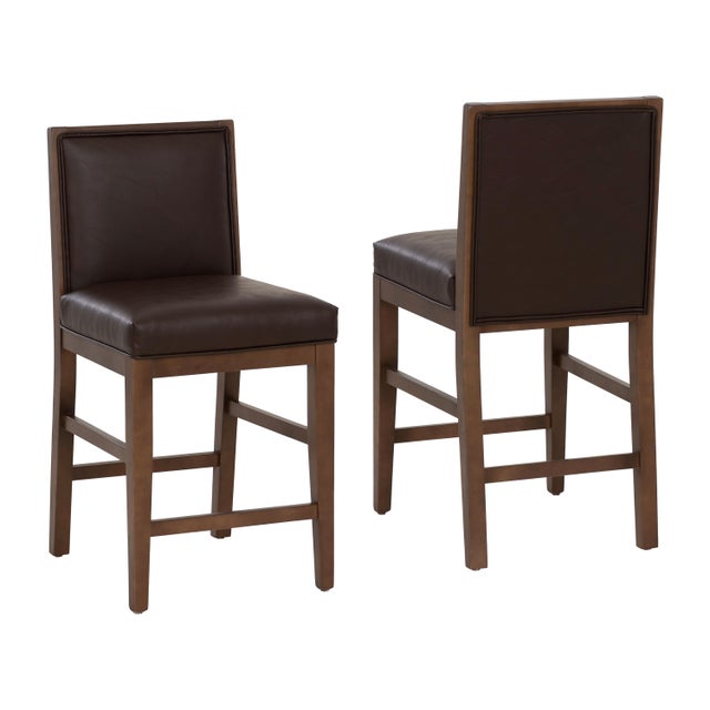 Linon Bobbi Counter Height Bar Stool (Set of 2)