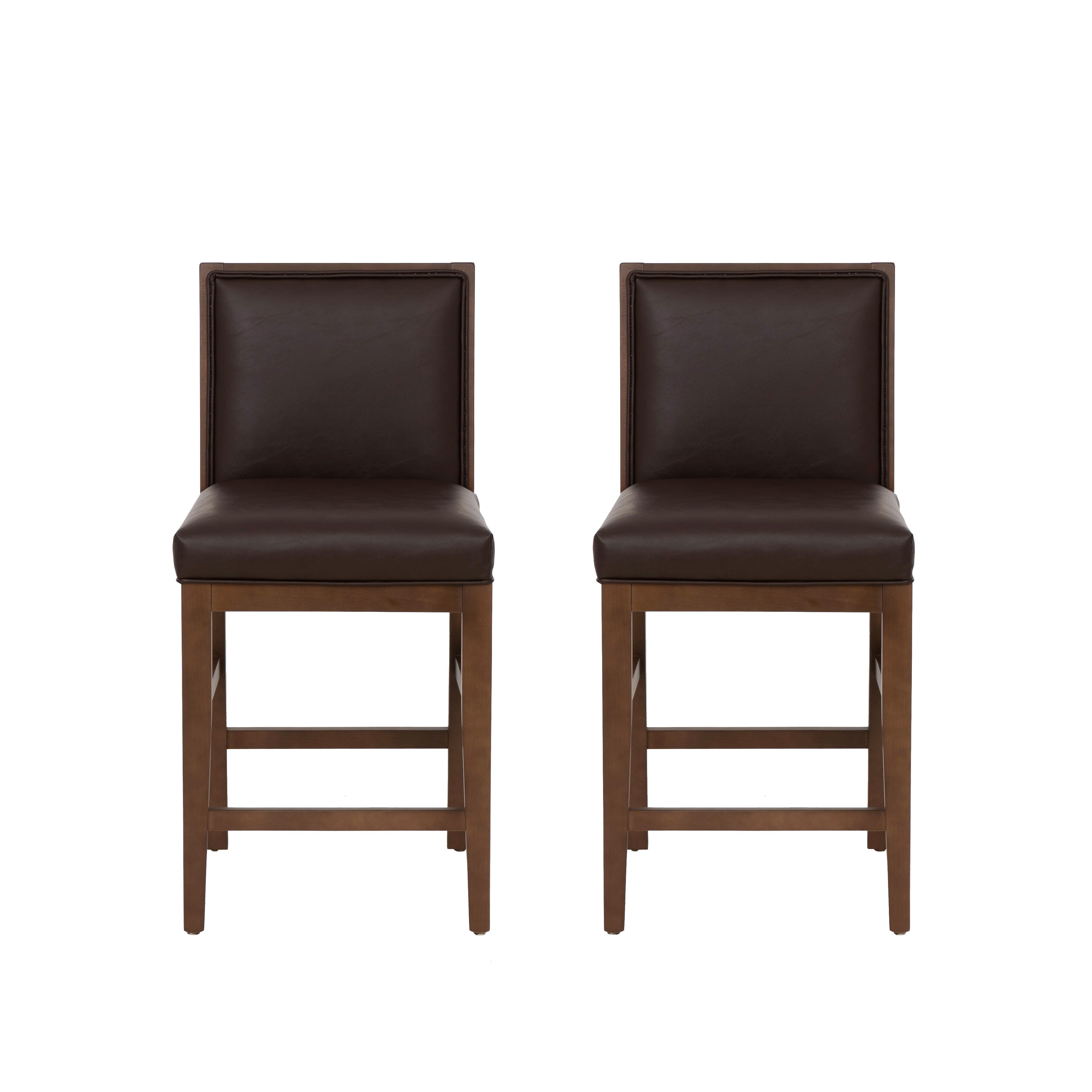 Linon Bobbi Counter Height Bar Stool (Set of 2), , large