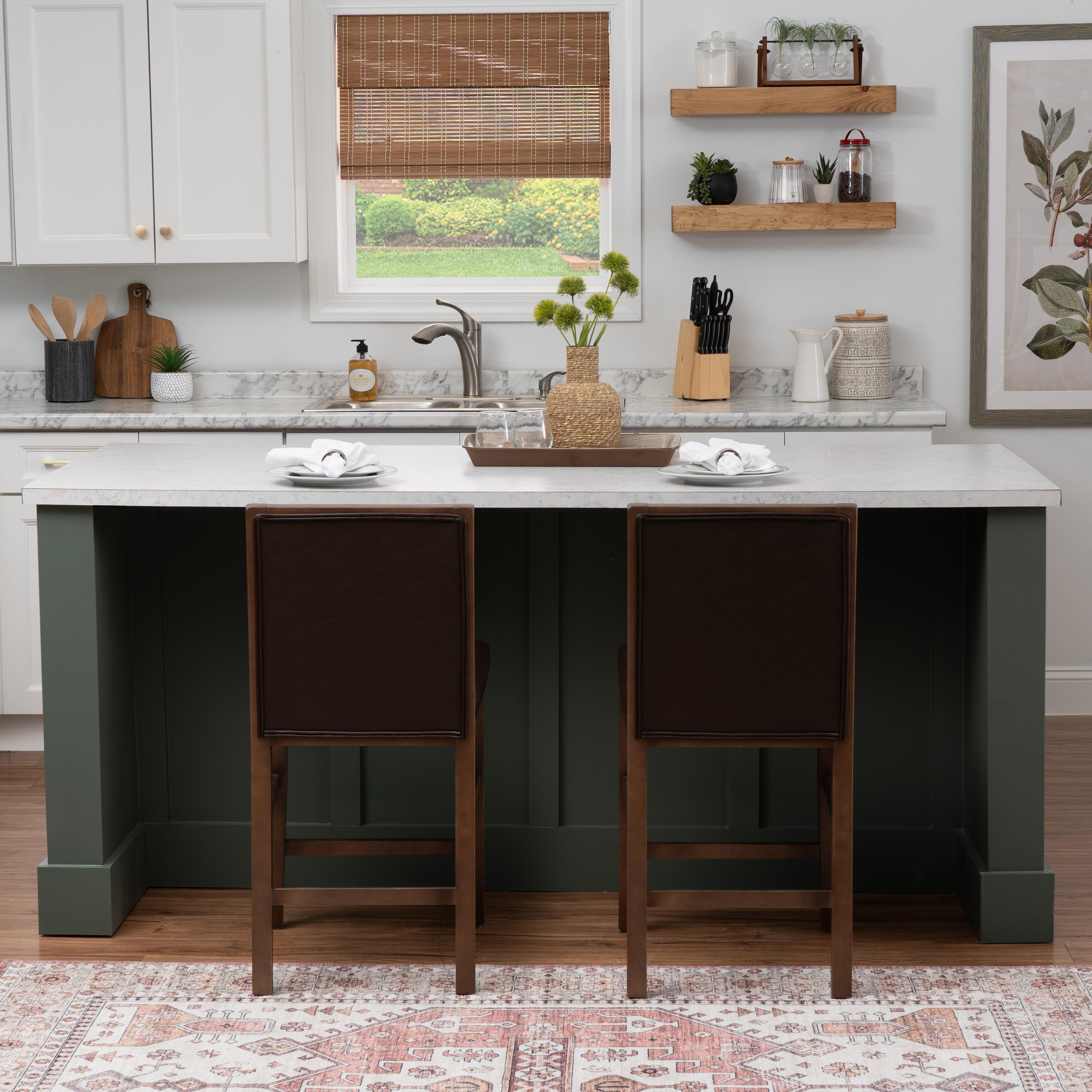Linon Bobbi Counter Height Bar Stool (Set of 2), , large