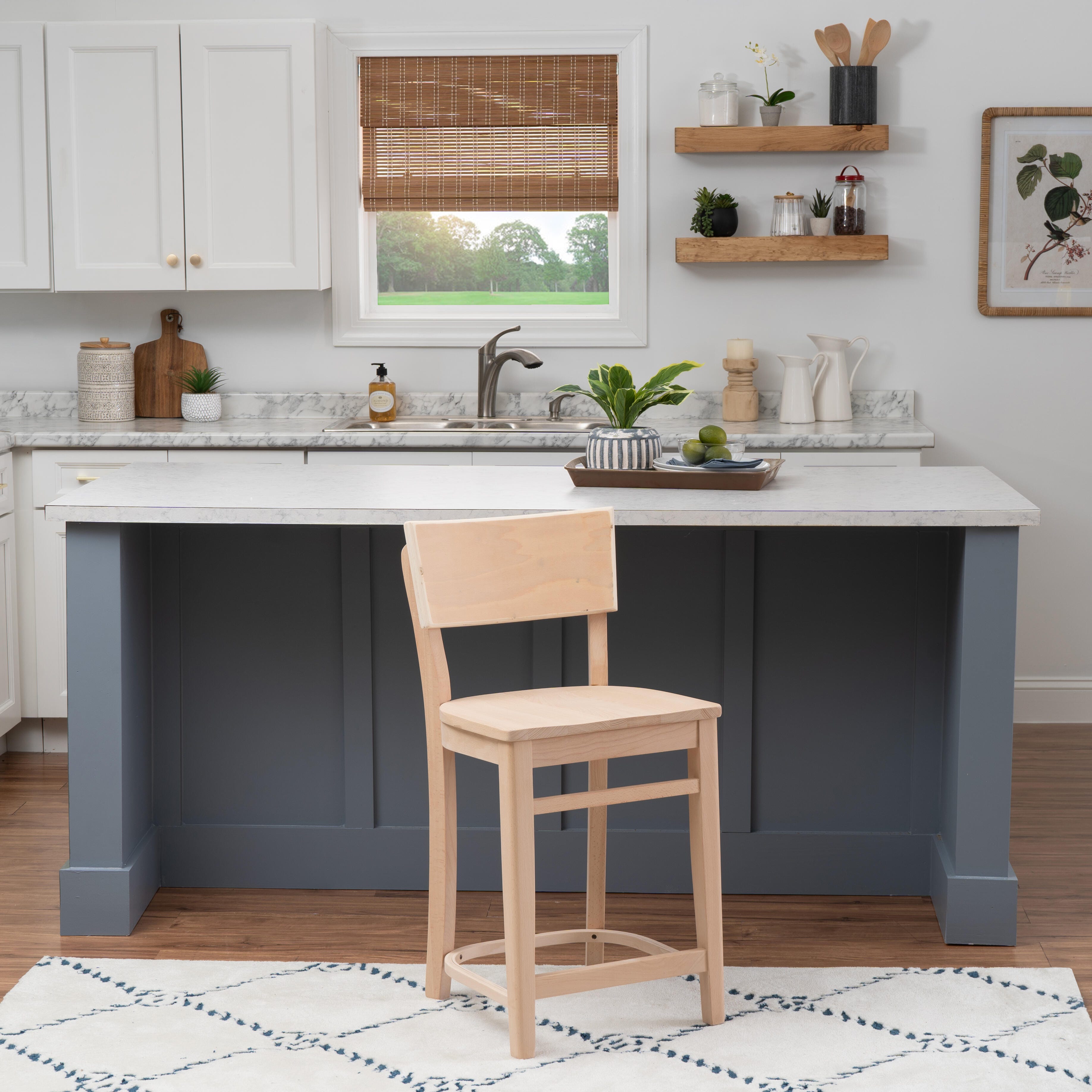 Linon Inez Counter Height Bar Stool (Set of 2), , large