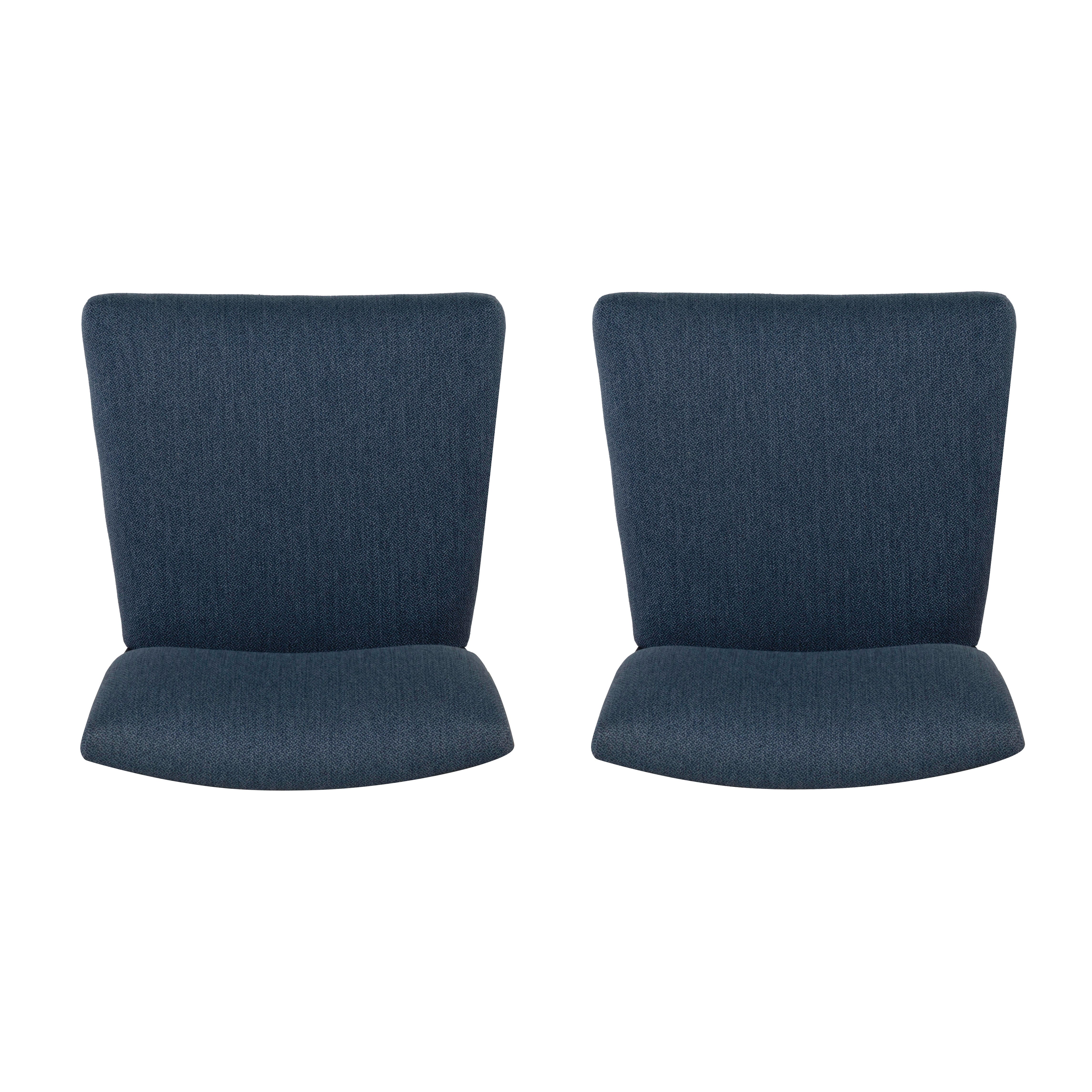 Linon Kinsley Counter Height Bar Stool (Set of 2), Blue, large