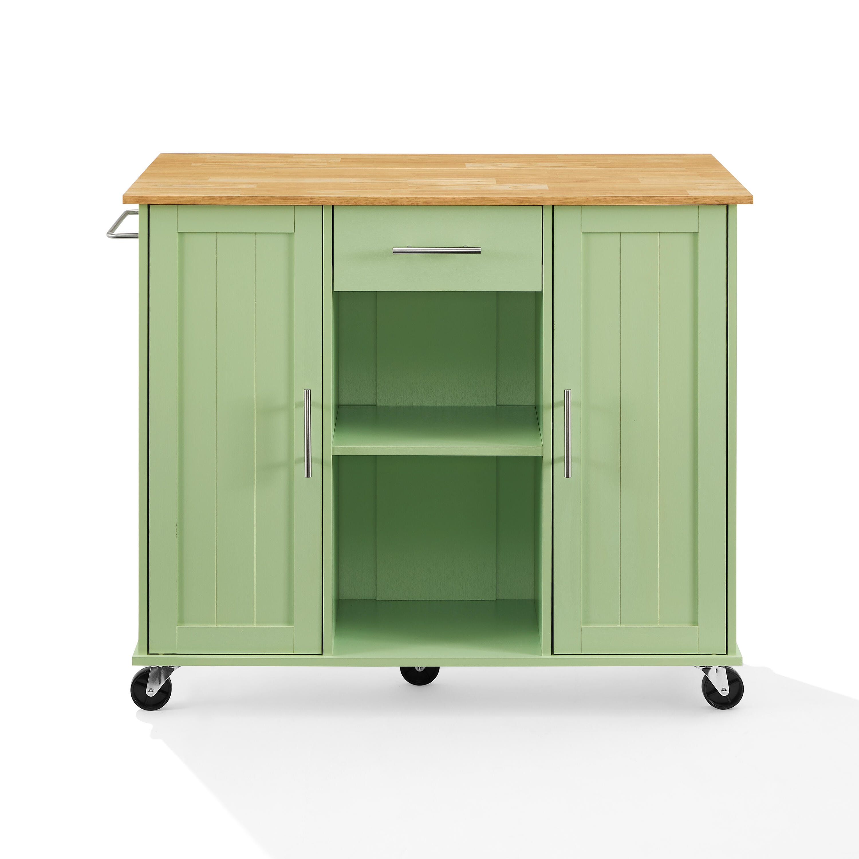 Crosley Furniture Stella Kitchen Cart, Mint, large