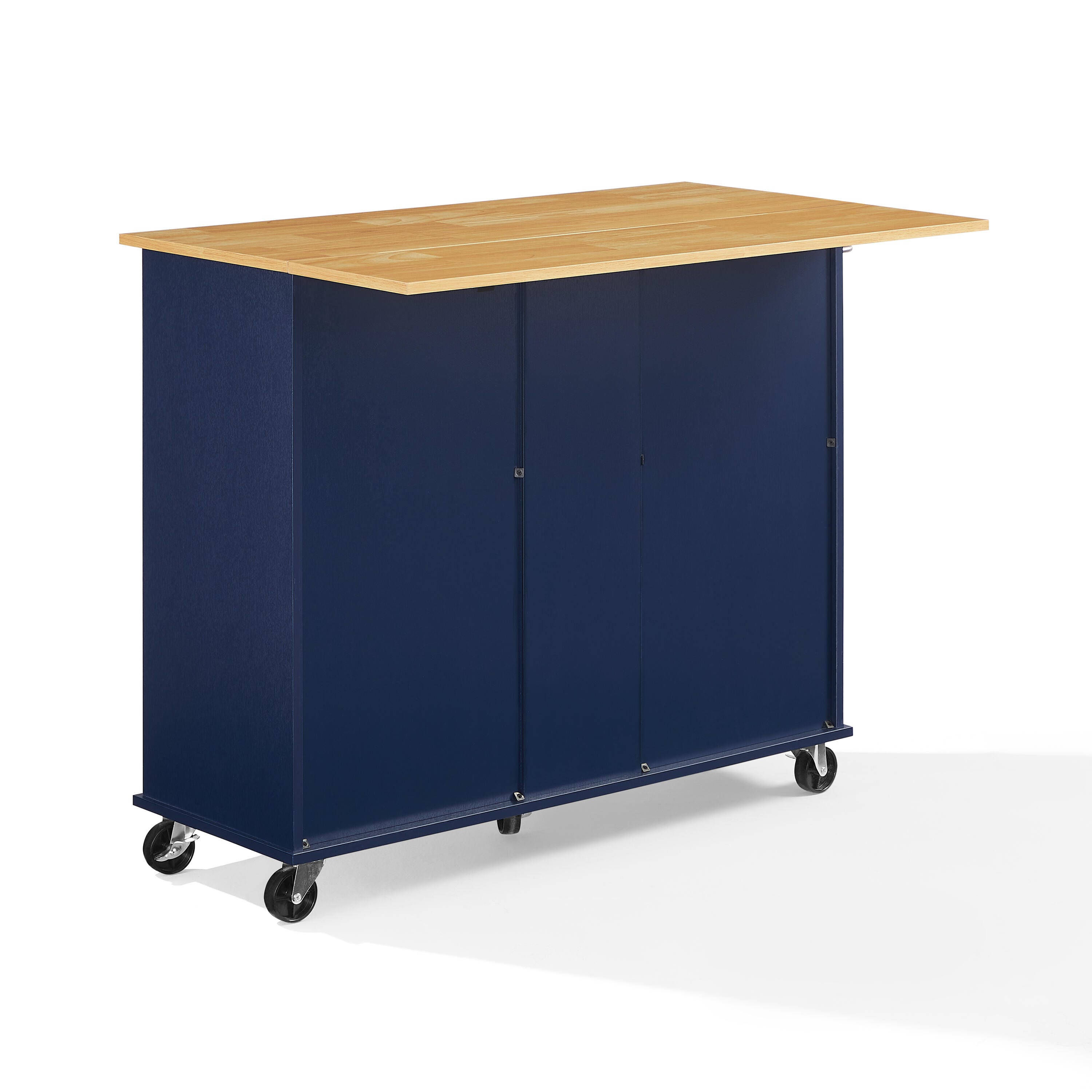 Crosley Furniture Stella Kitchen Cart, Navy, large