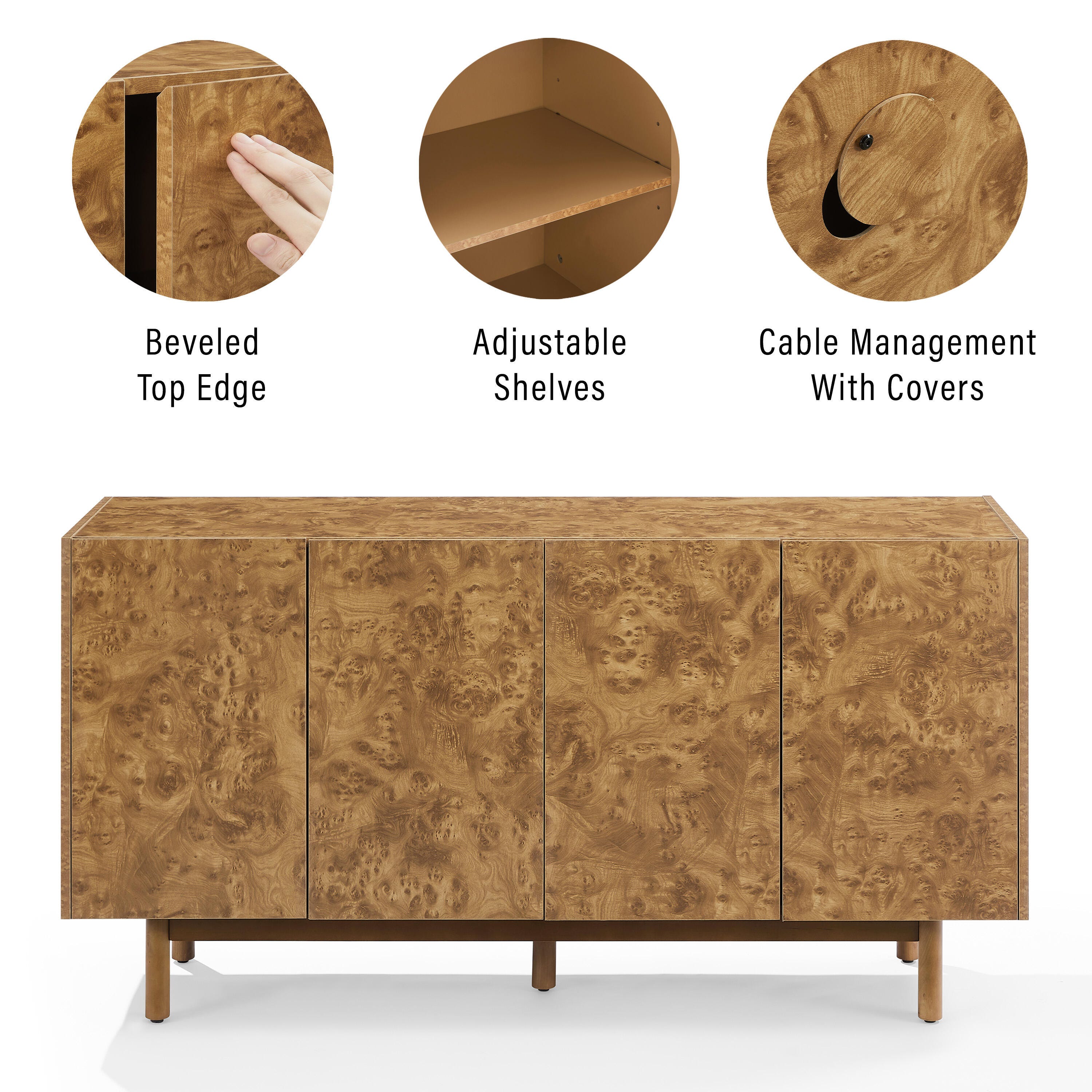 Crosley Furniture Levi Sideboard, , large