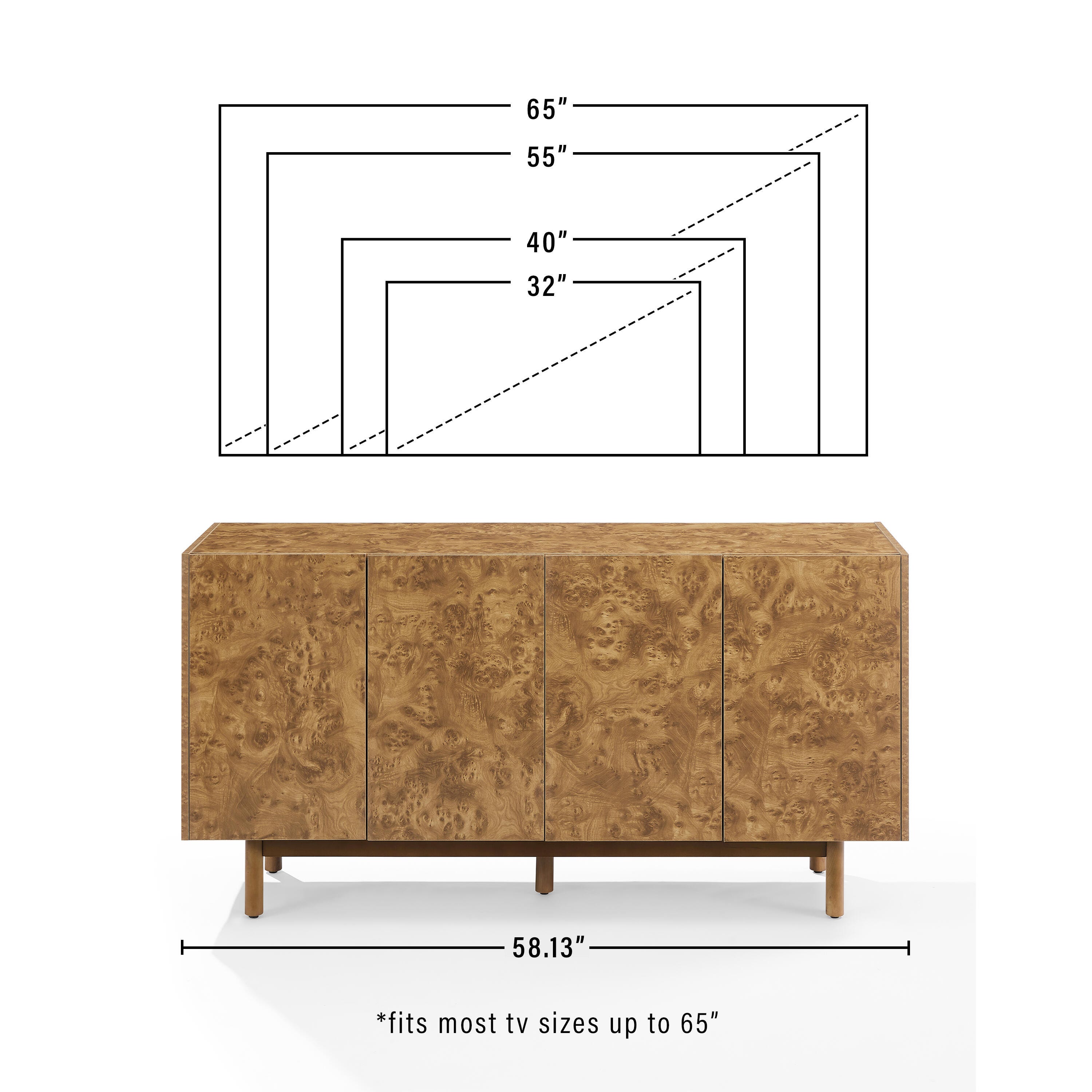 Crosley Furniture Levi Sideboard, , large