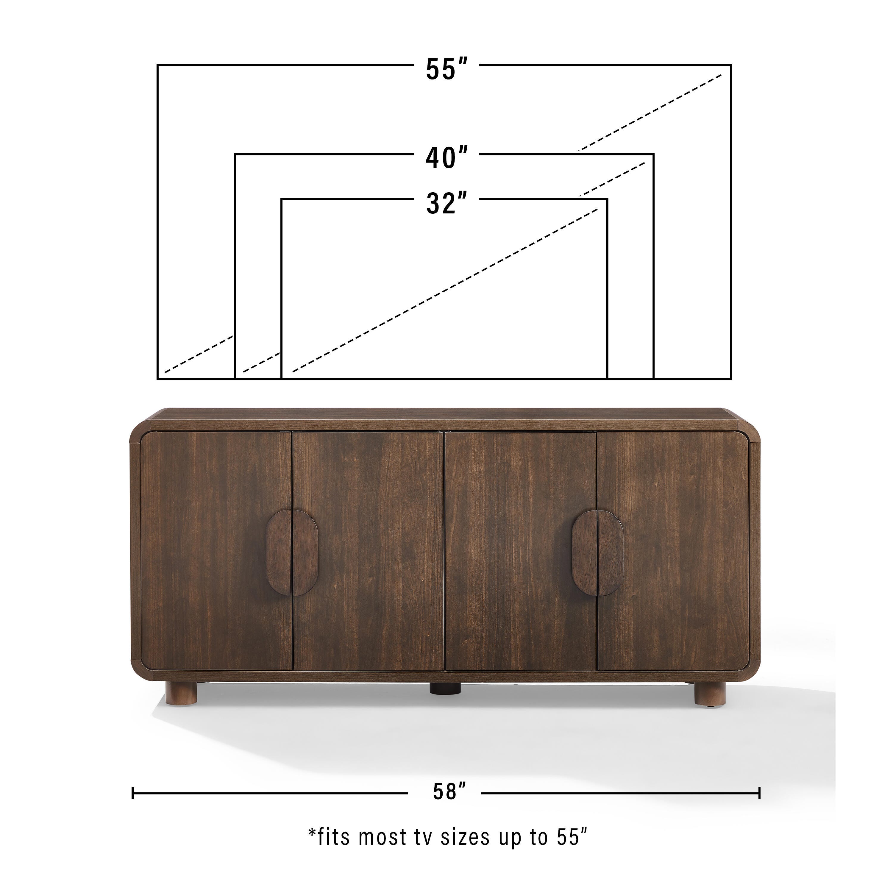Crosley Furniture Millie Sideboard, , large