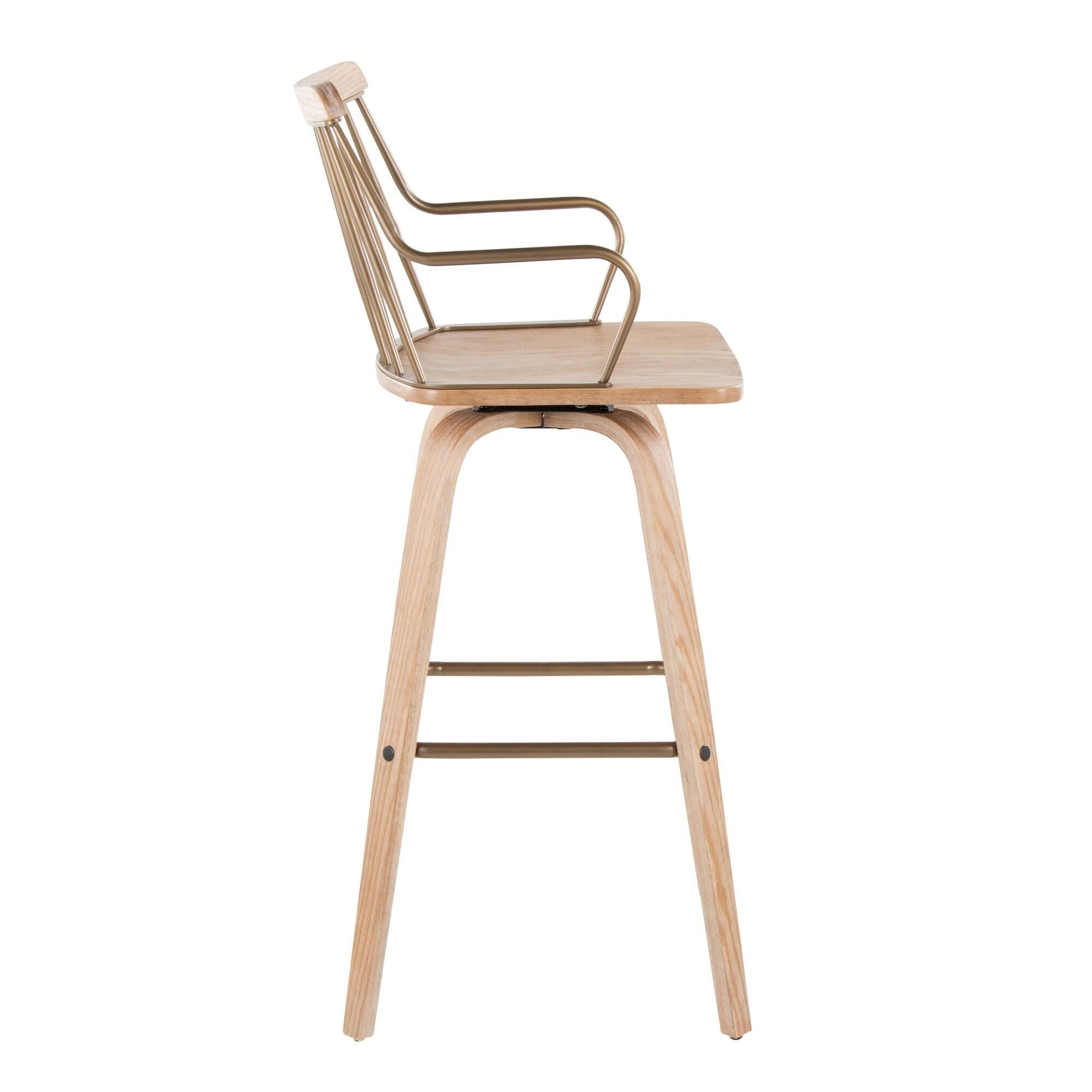 LumiSource Preston Bar Height Barstool, , large