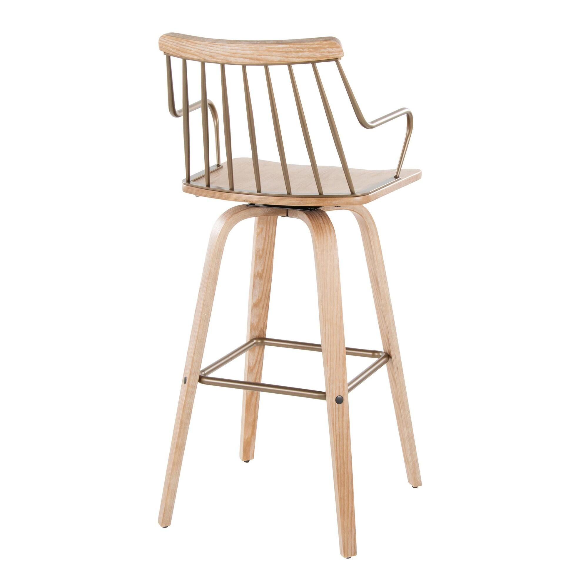 LumiSource Preston Bar Height Barstool, , large