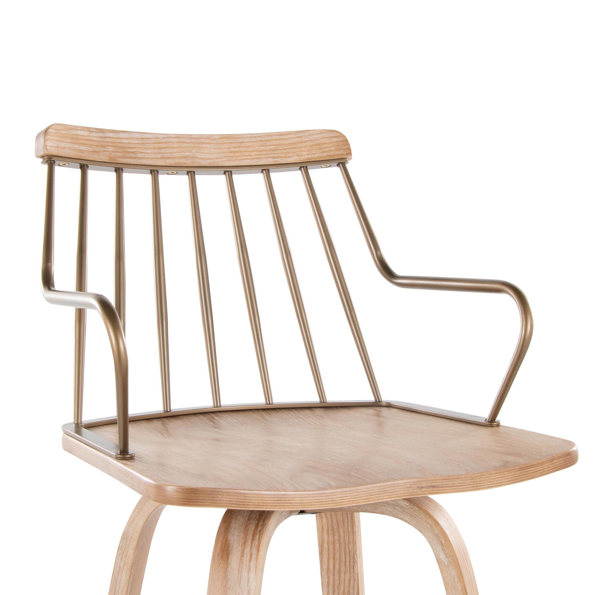 LumiSource Preston Bar Height Barstool, , large