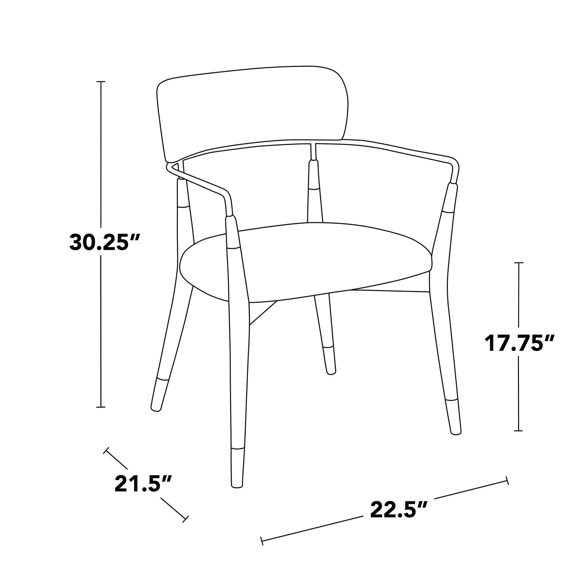 LumiSource Savannah Dining Chair (Set of 2), Cream, large