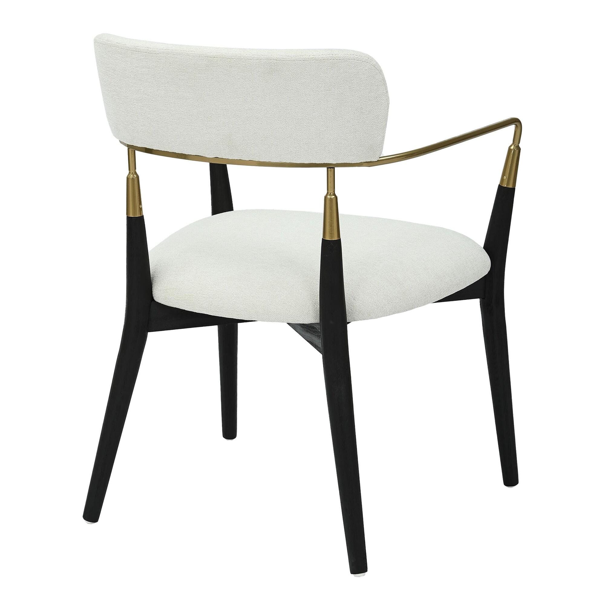 LumiSource Savannah Dining Chair (Set of 2), Cream, large