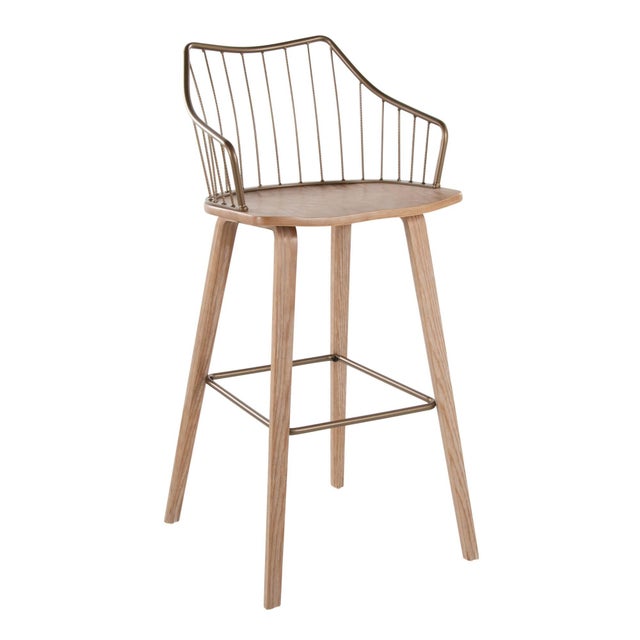 LumiSource Winston Bar Height Barstool
